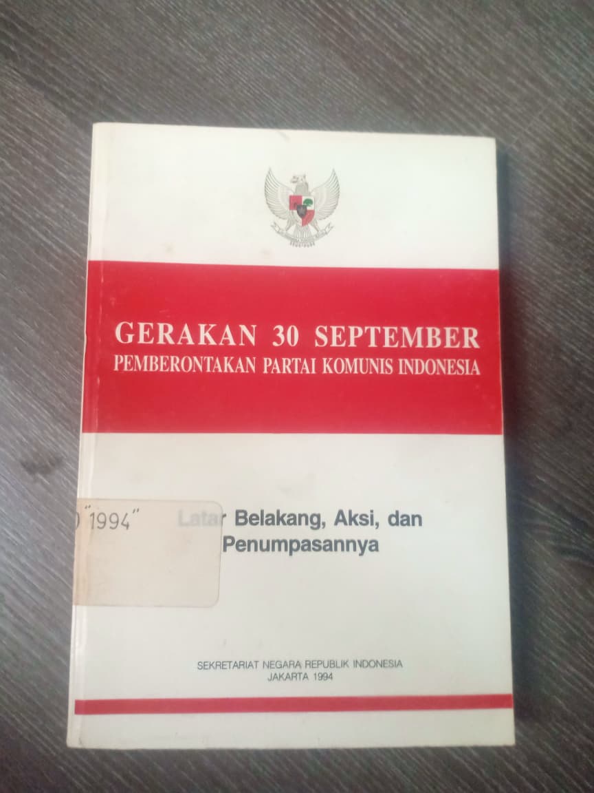 Cover Gerakan 30 September Pemberontakan Partai Komunis Indonesia