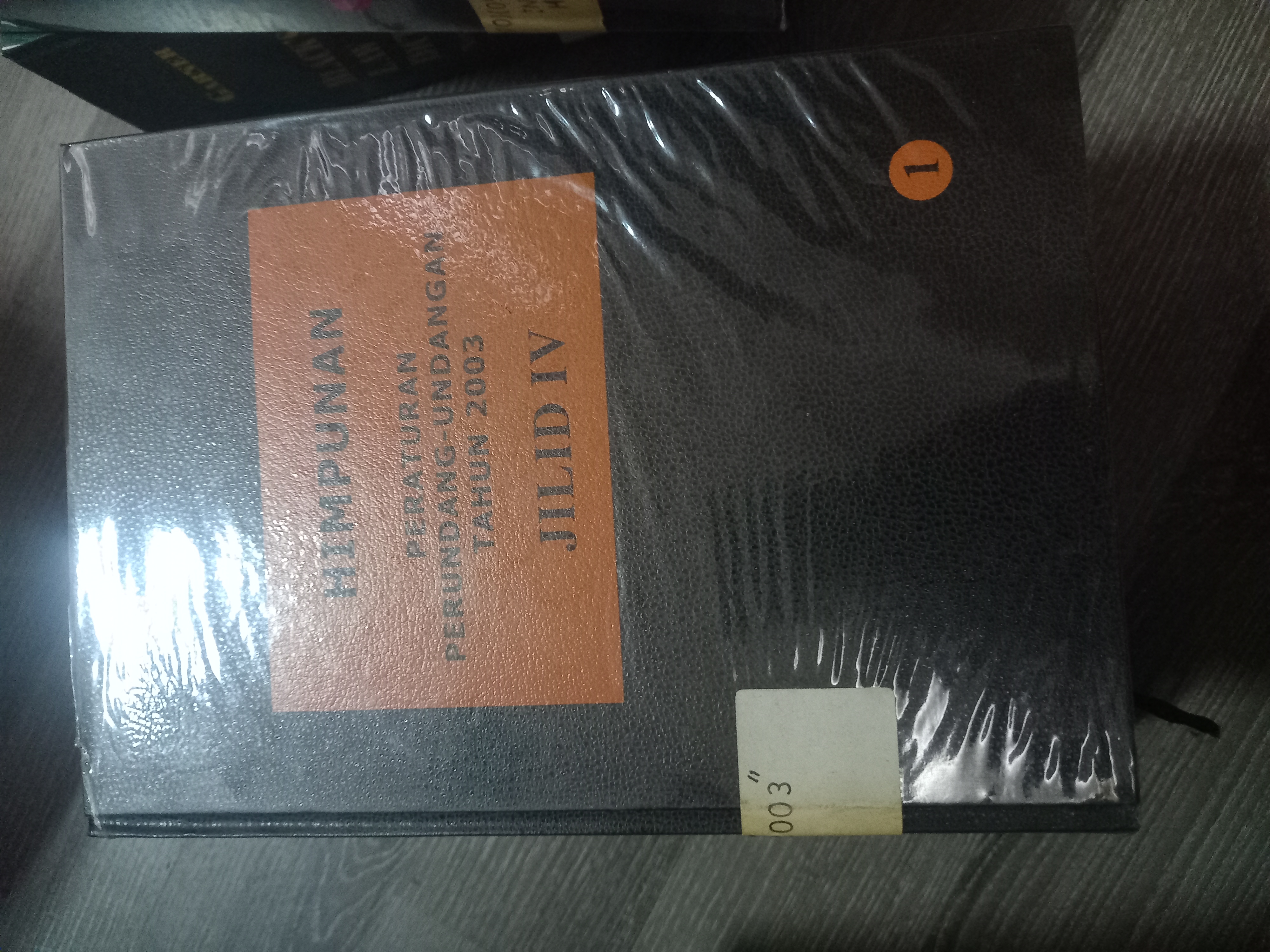 Cover Himpunan Peraturan Perundang - Undangan Tahun 2003 Jilid IV