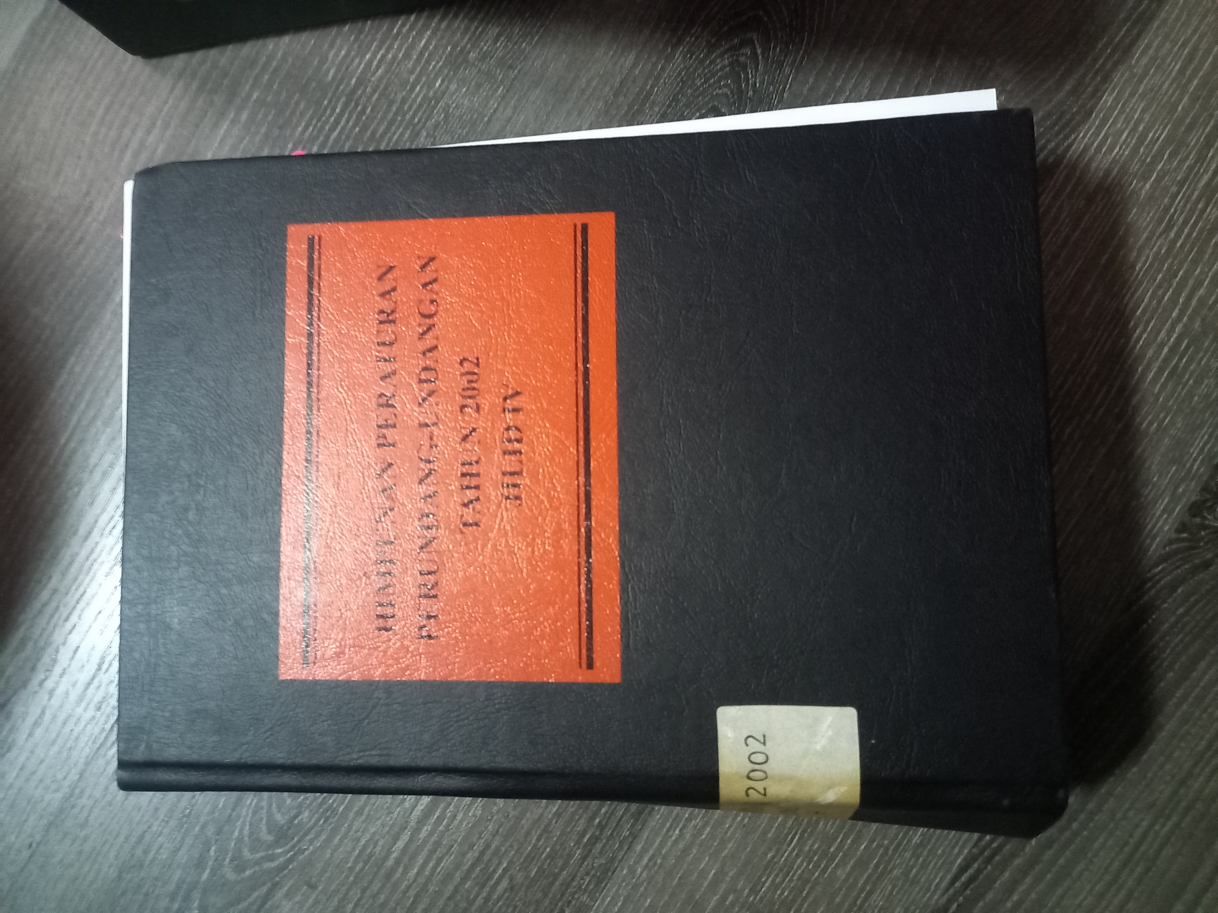 Cover Himpunan Peraturan Perundang - Undangan Tahun 2002 Jilid IV