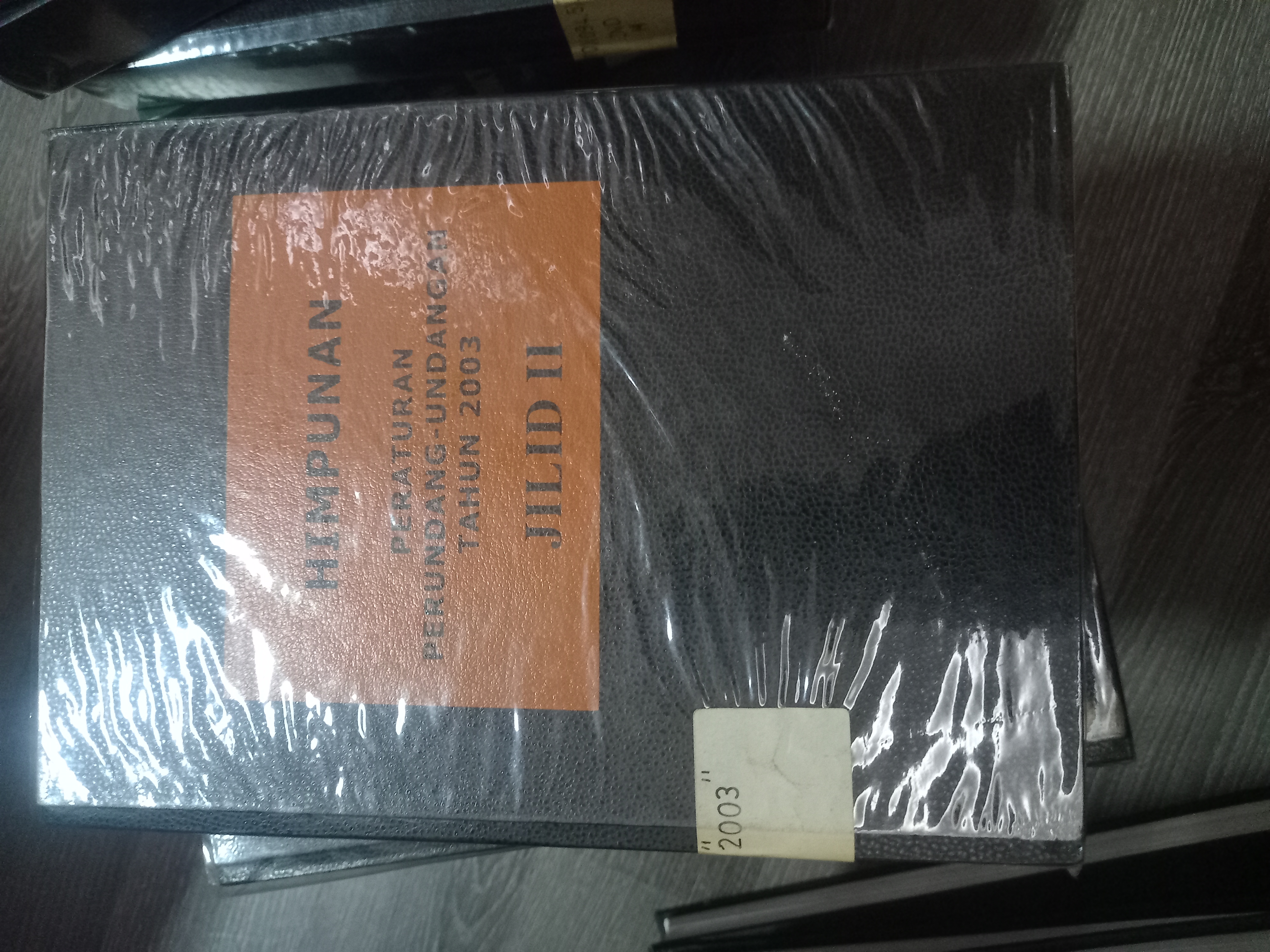 Cover Himpunan Peraturan Perundang - Undangan Tahun 2003 Jilid II