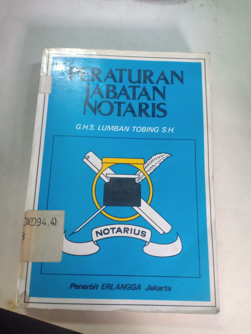 Cover Peraturan Jabatan Notaris