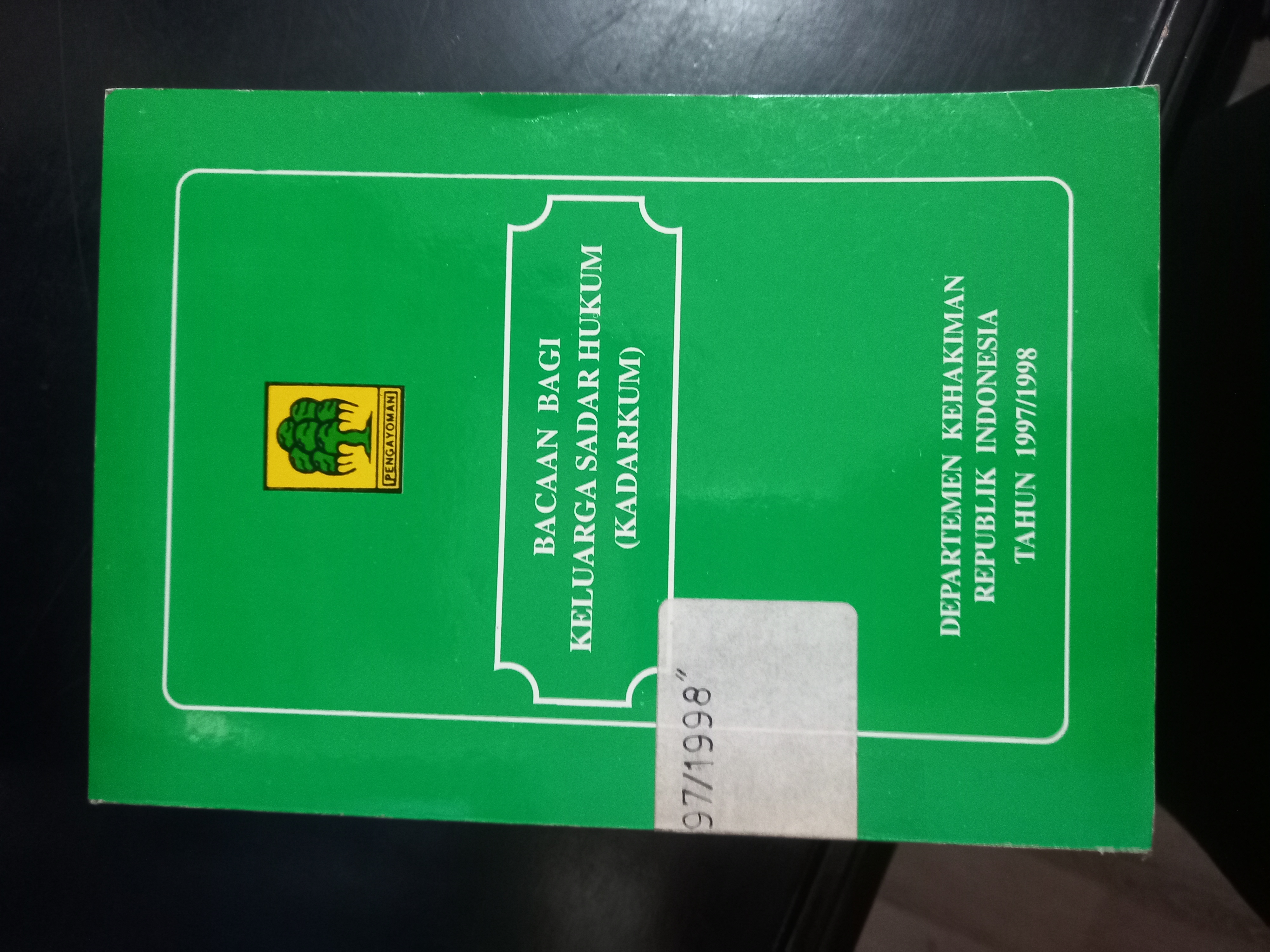 Cover Bacaan Bagi Keluarga Sadar Hukum ( KADARKUM )