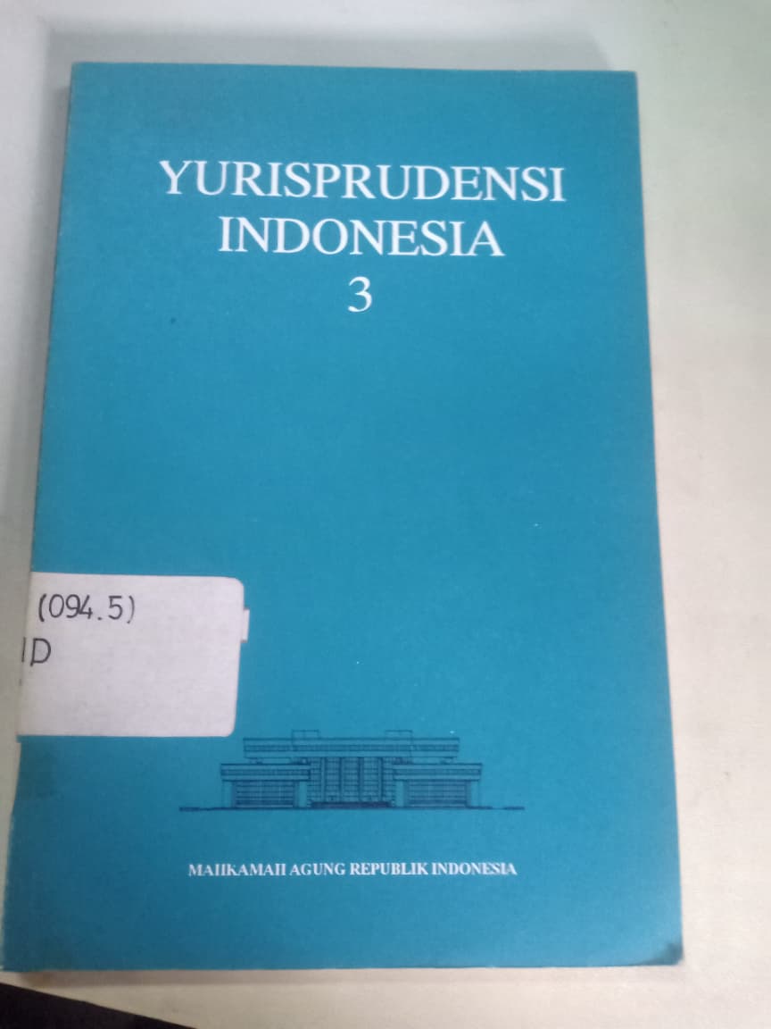 Cover YURISPRUDENSI INDONESIA 3