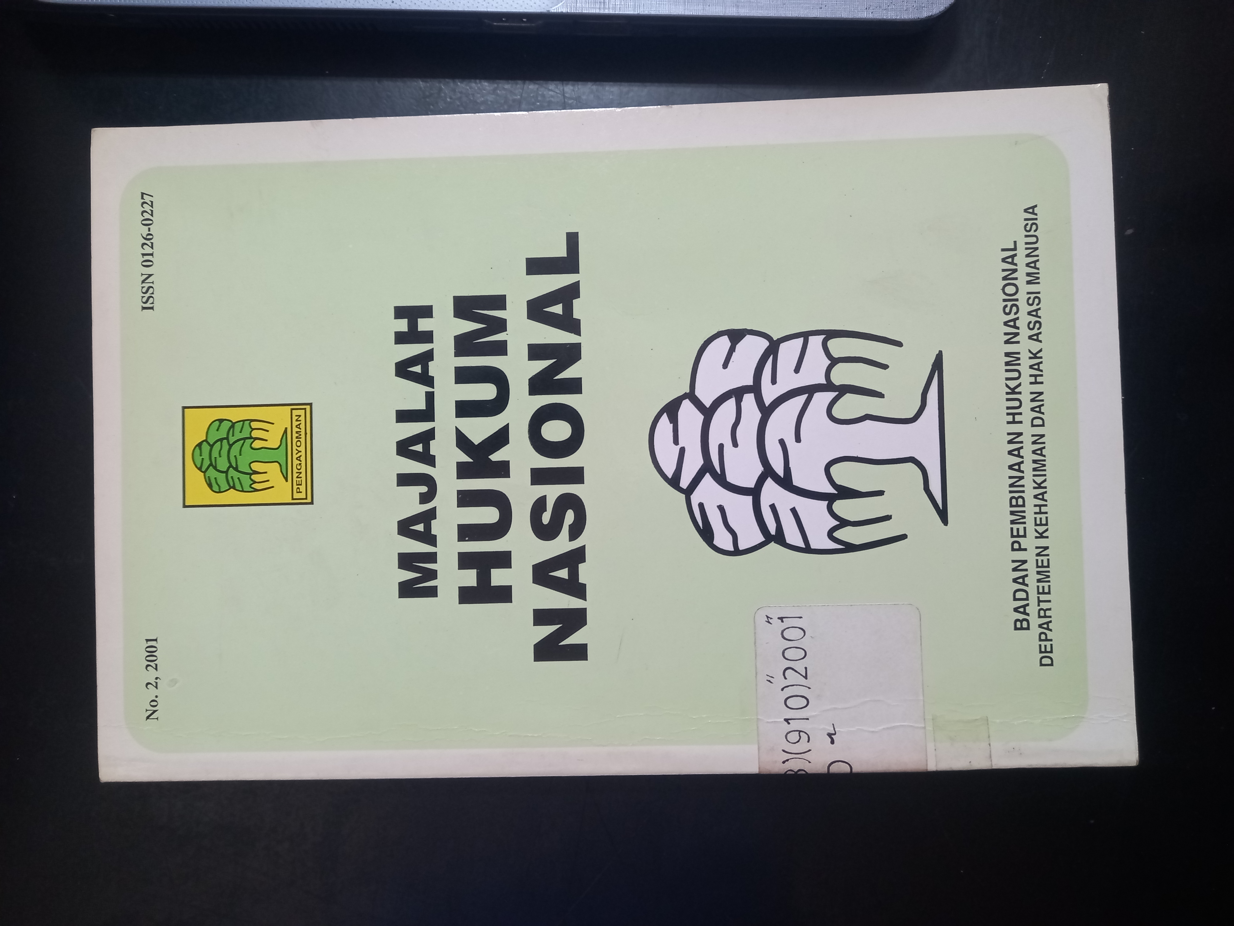 Cover Majalah Hukum Nasional