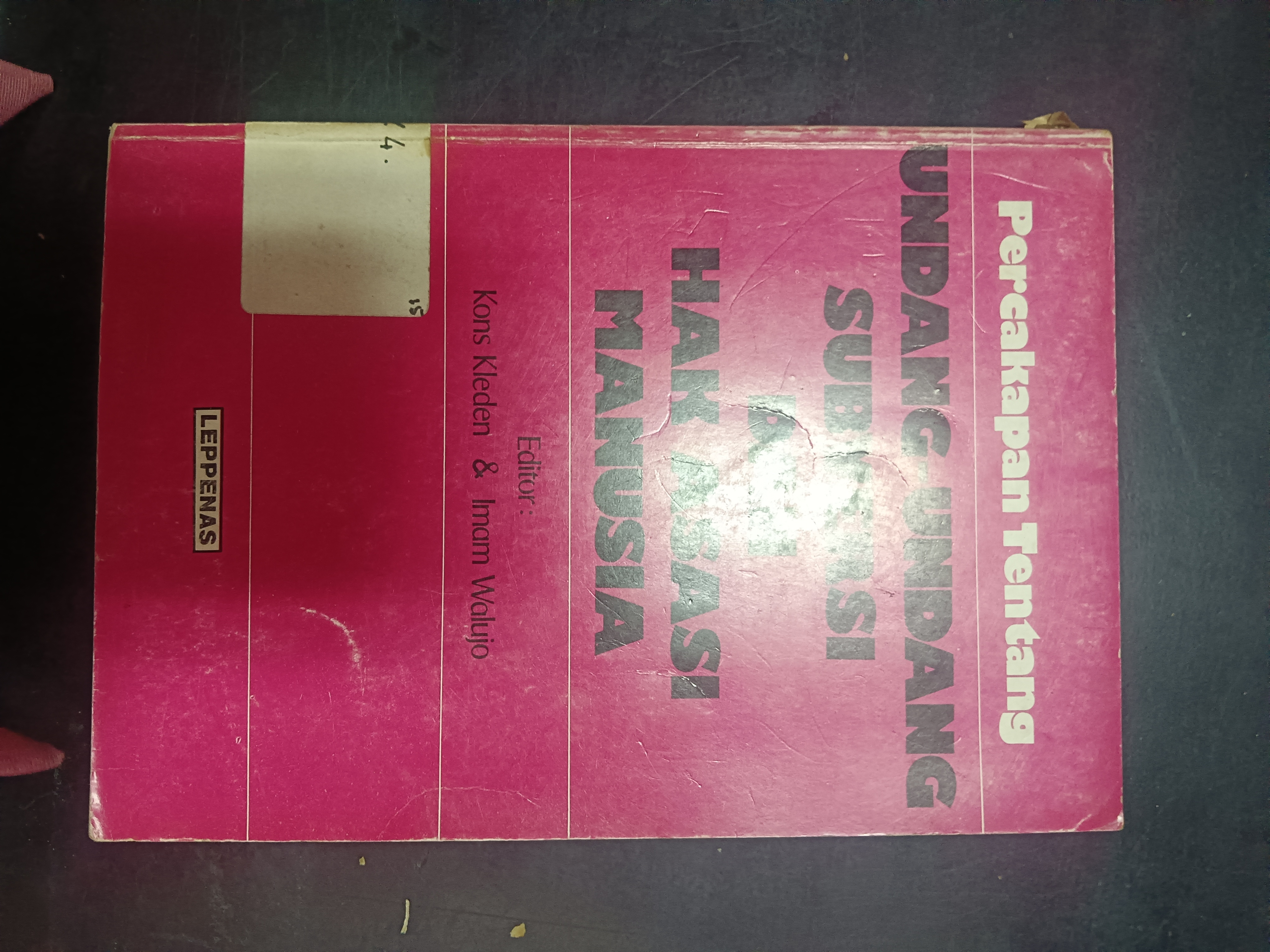 Cover Percakapan Tentang Undang-Undang Subversi Dan Hak Asasi Manusia