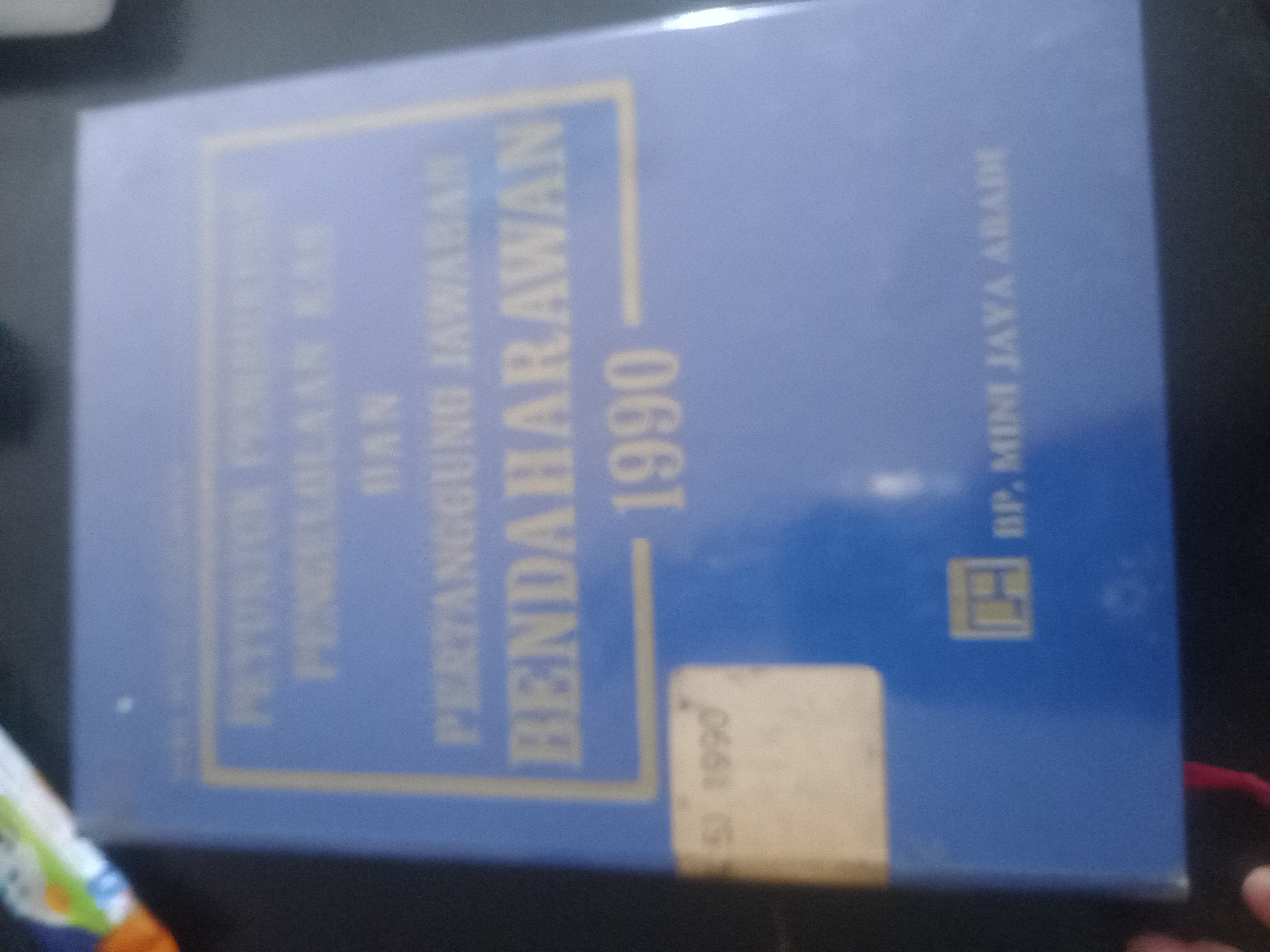 Cover Petunjuk Pembukuan Pengelolaan Kas Dan Pertanggung Jawaban Bedaharawan 1990