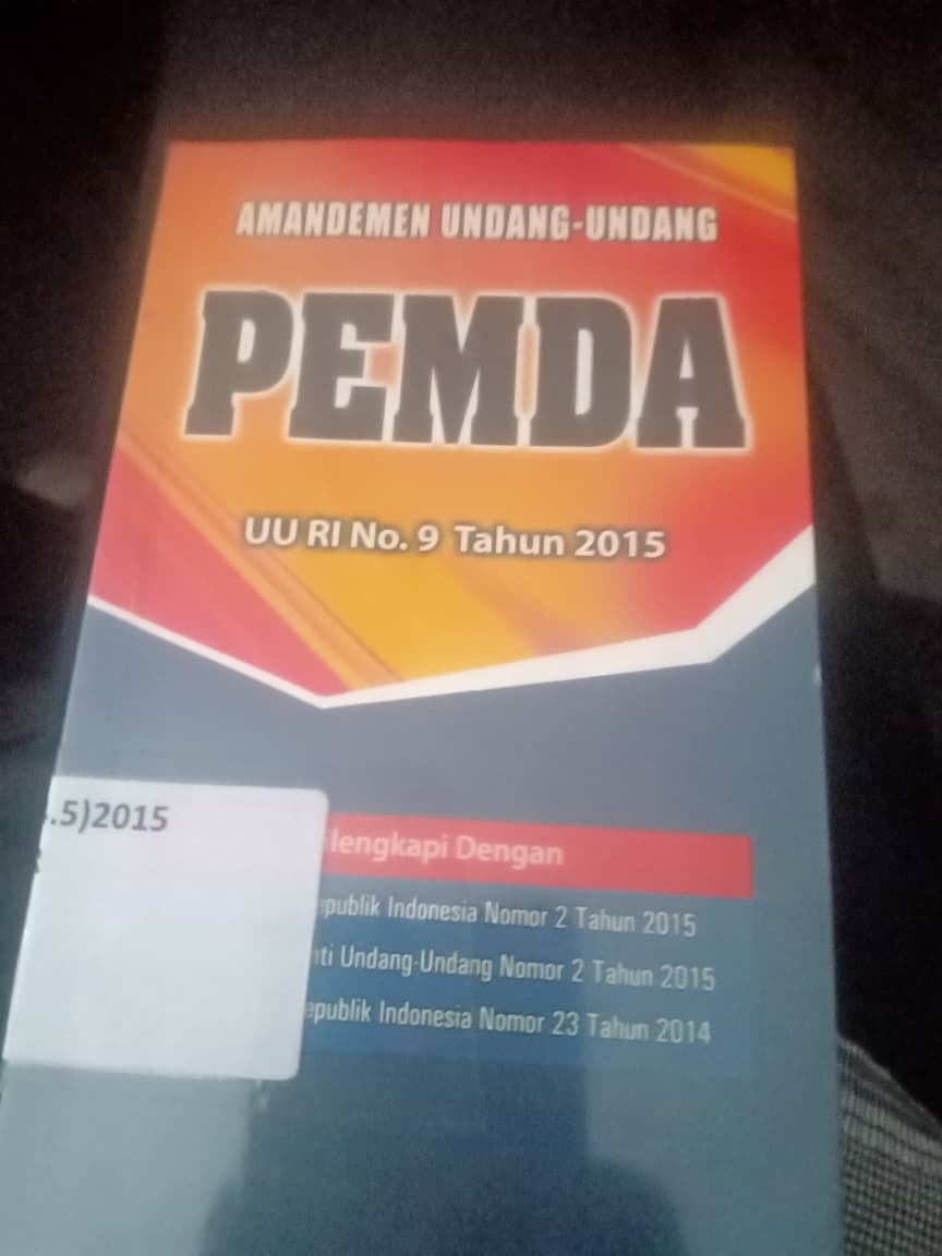 Cover Amademen Undang-Undang PEMDA
