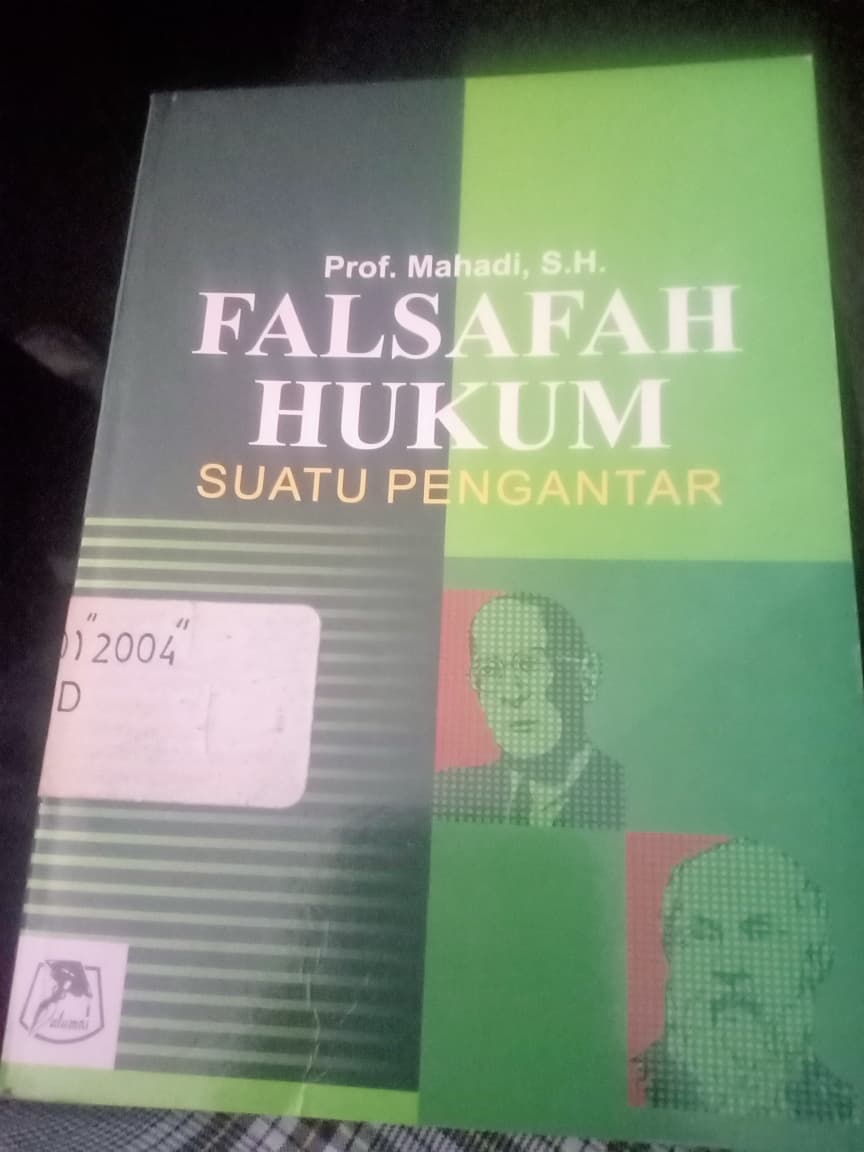 Cover Falsafah Hukum Suatu Pengantar