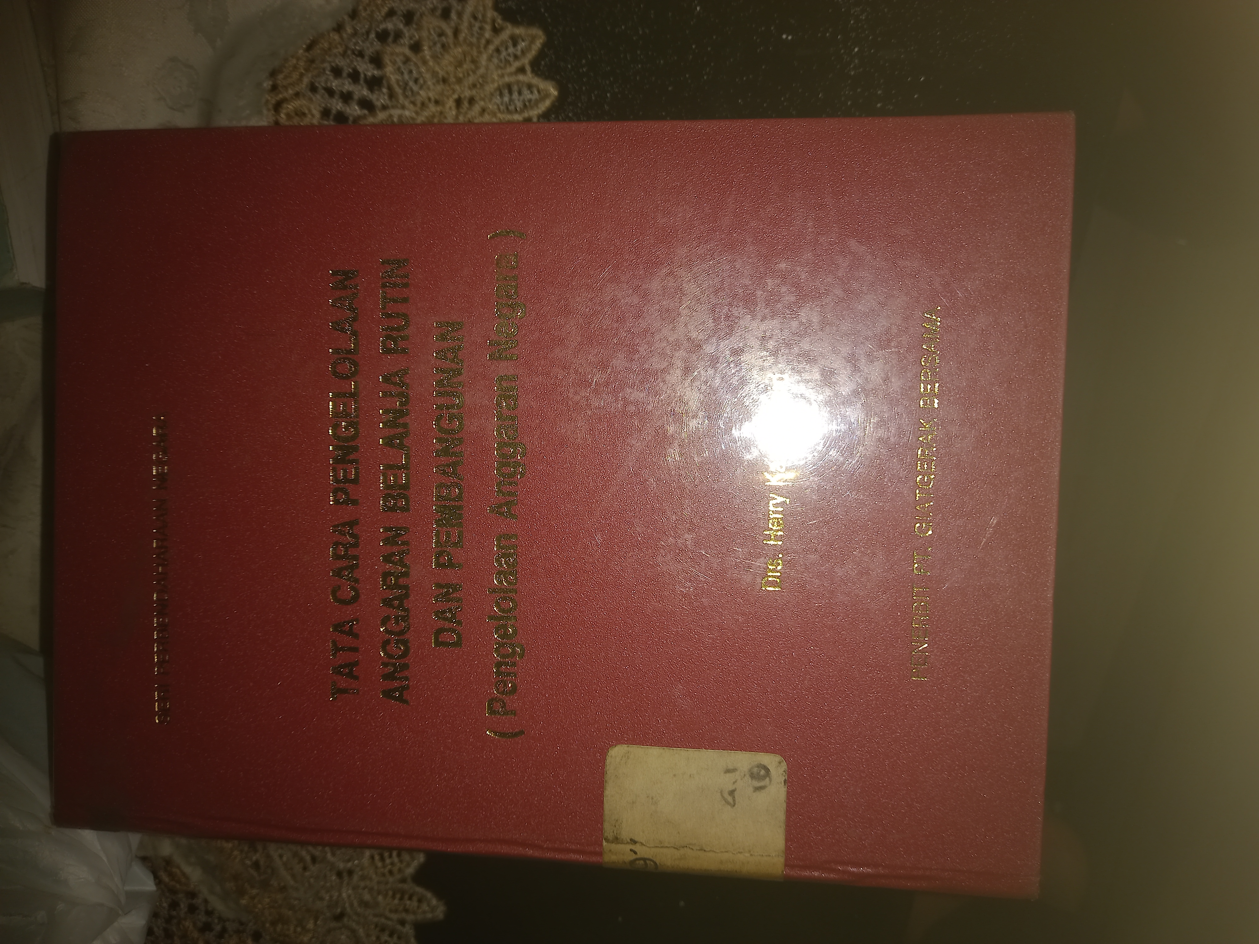 Cover Tata Cara Pengelolaan Anggaran Belanja Rutin Dan Pembangunan ( Pengelolaan/ Anggaran Negara