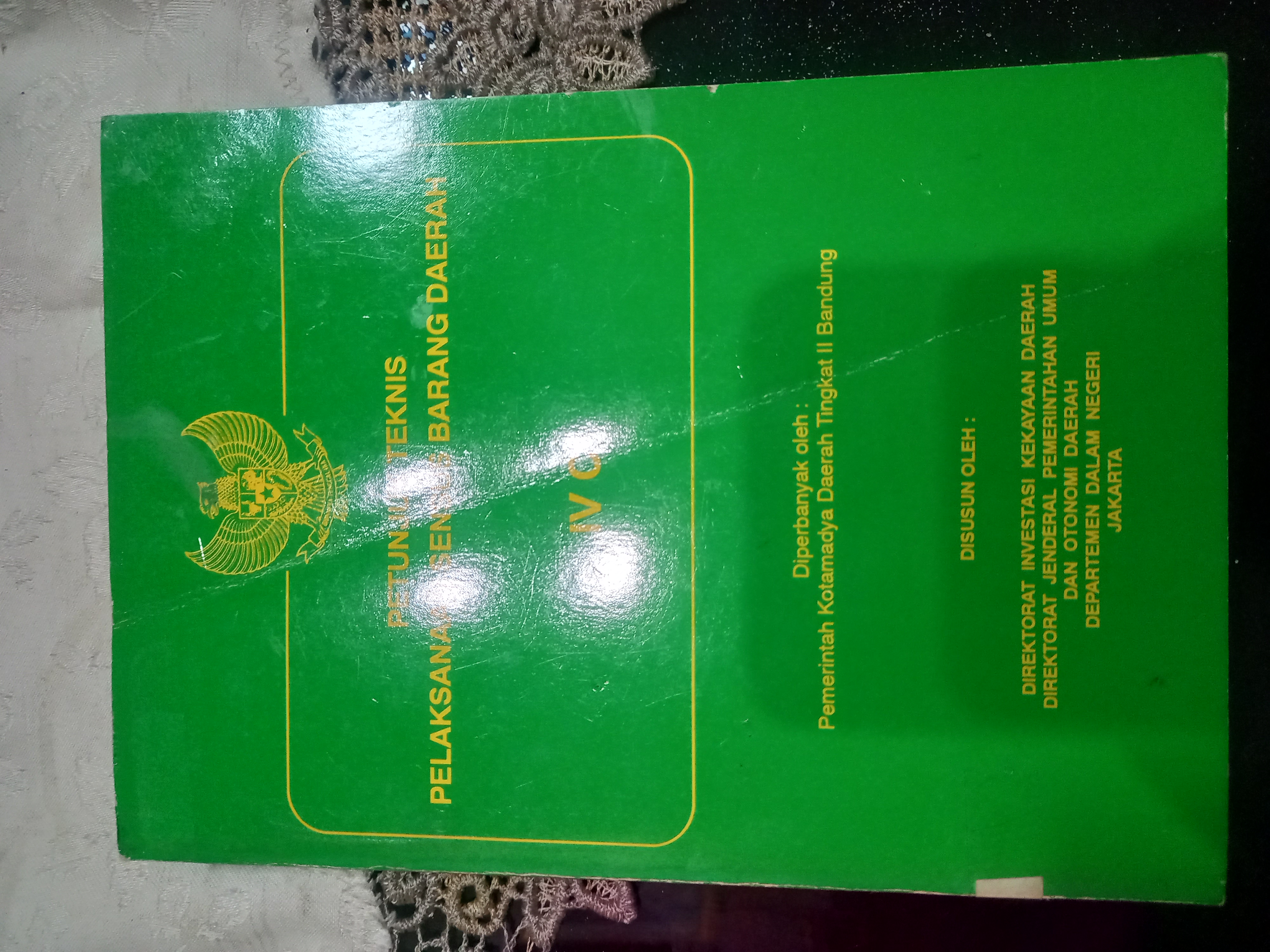 Cover Petunjuk Teknis Pelaksanaan Sensus Barang Daerah IV C