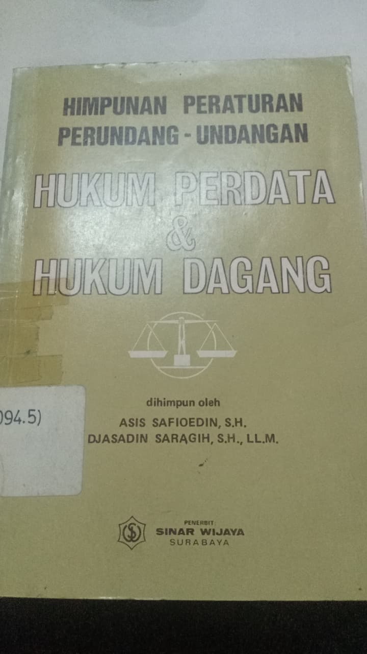 Cover Himpunan Peraturan Perundang-undangan Hukum Perdata & Hukum Dagang