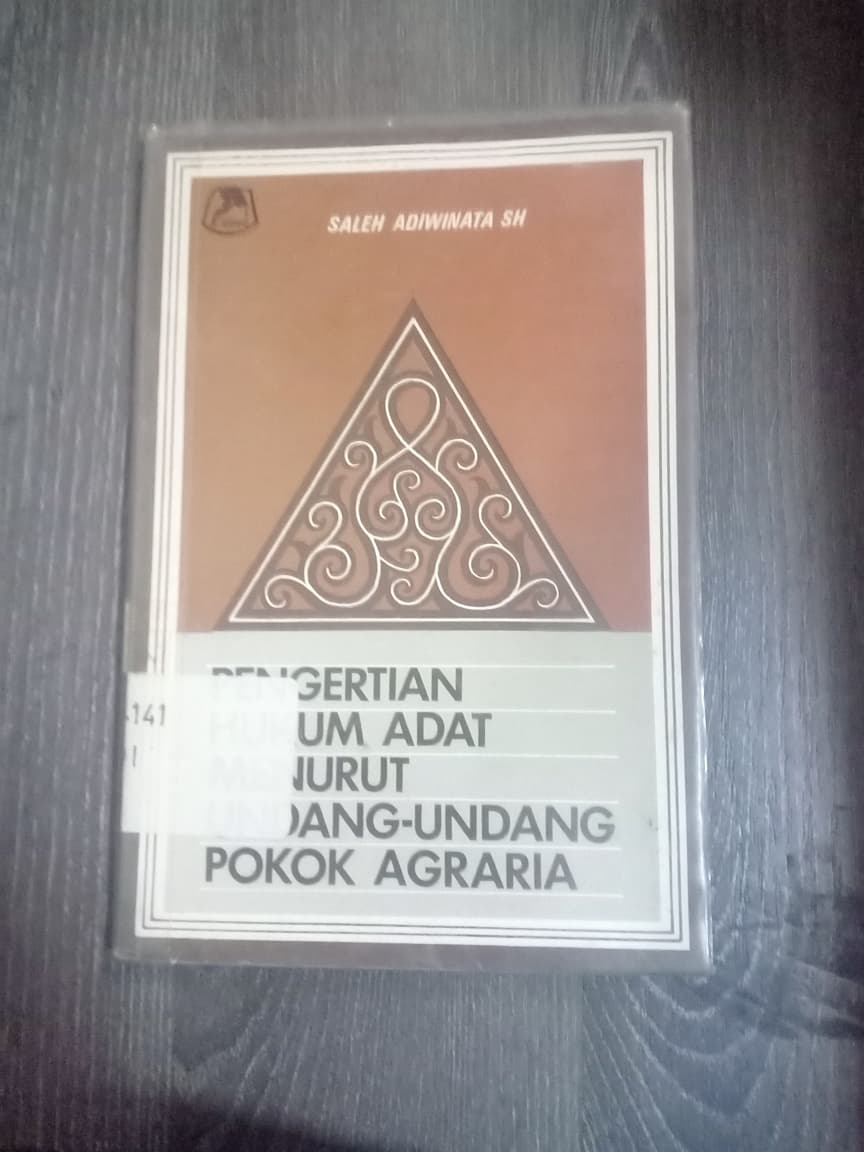 Cover Pengertian Hukum Adat Meneurut Undang-Undang Pokok Agraria