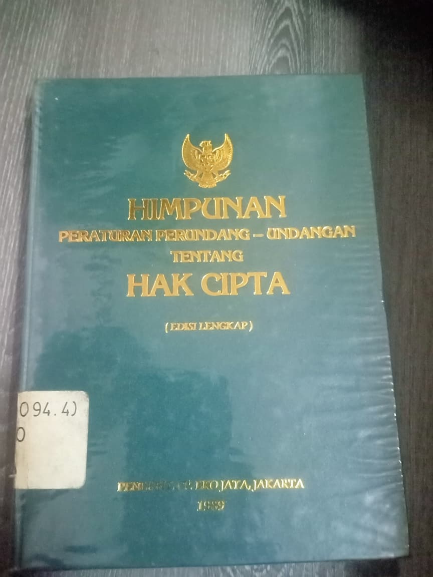 Cover Himpunan Peraturan Perundang-undangan Tentang Hak Cipta