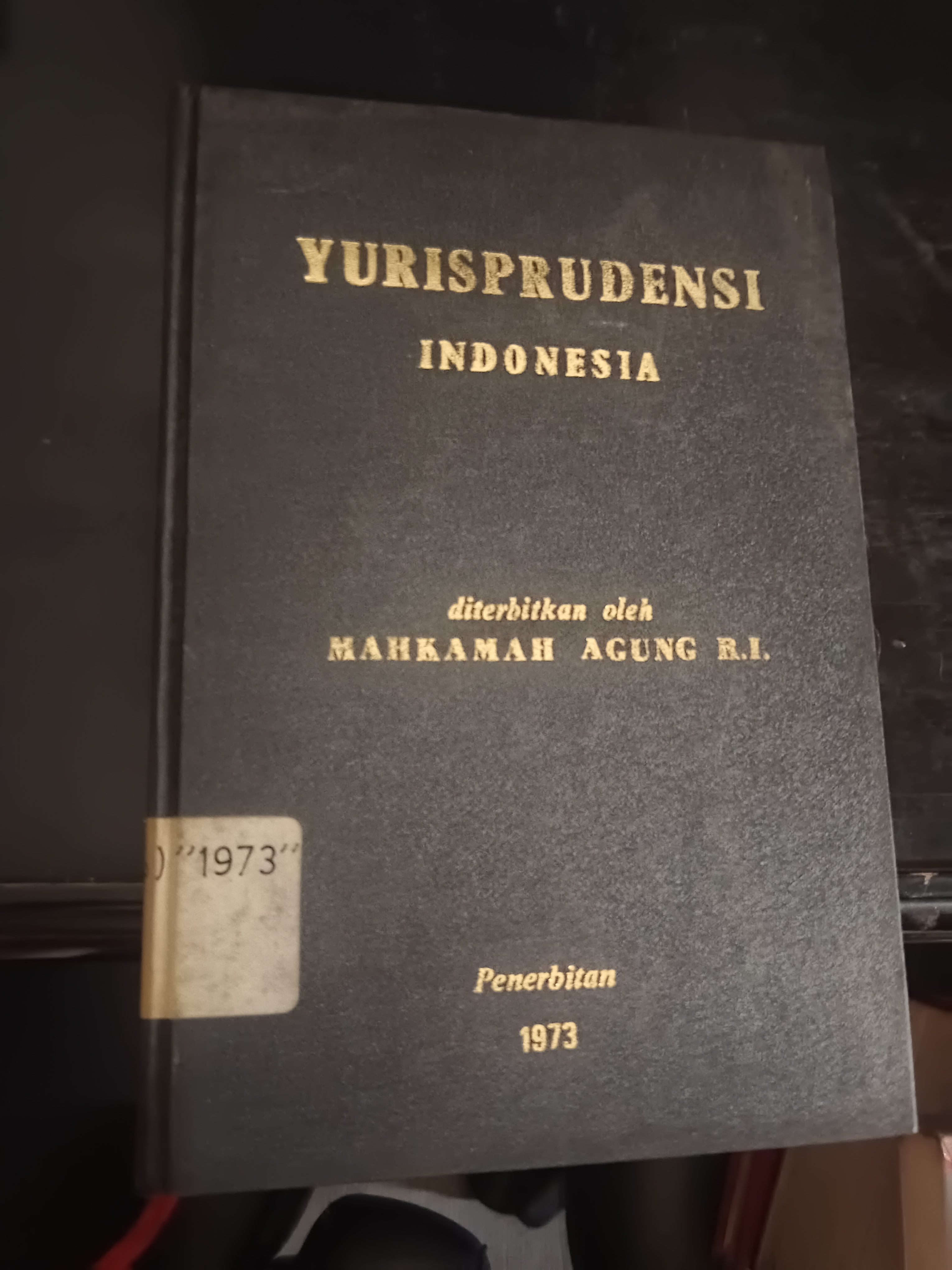 Cover Yurisprudensi Indonesia