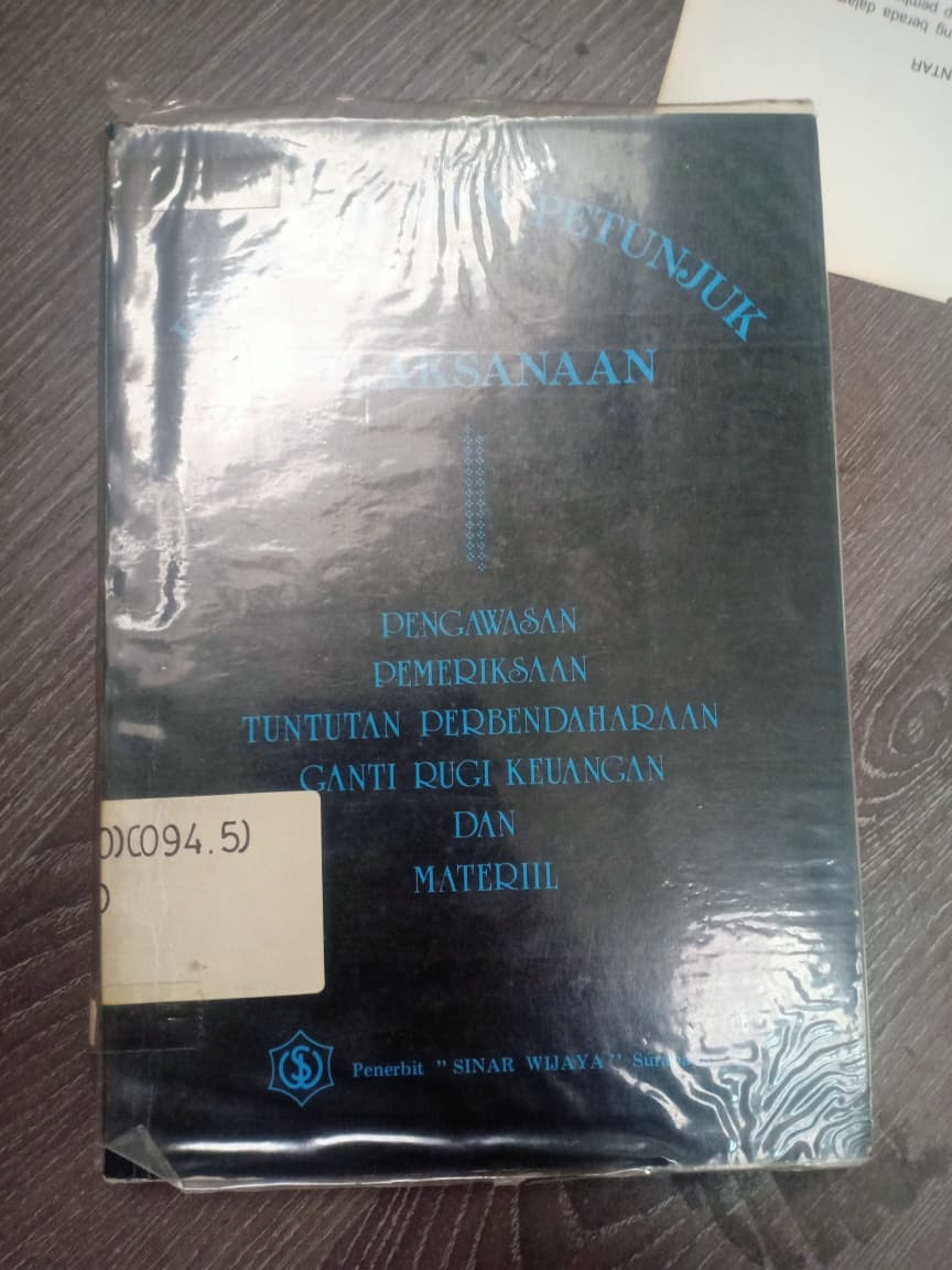 Cover Pedoman Dan Petunjuk Pelaksanaan
