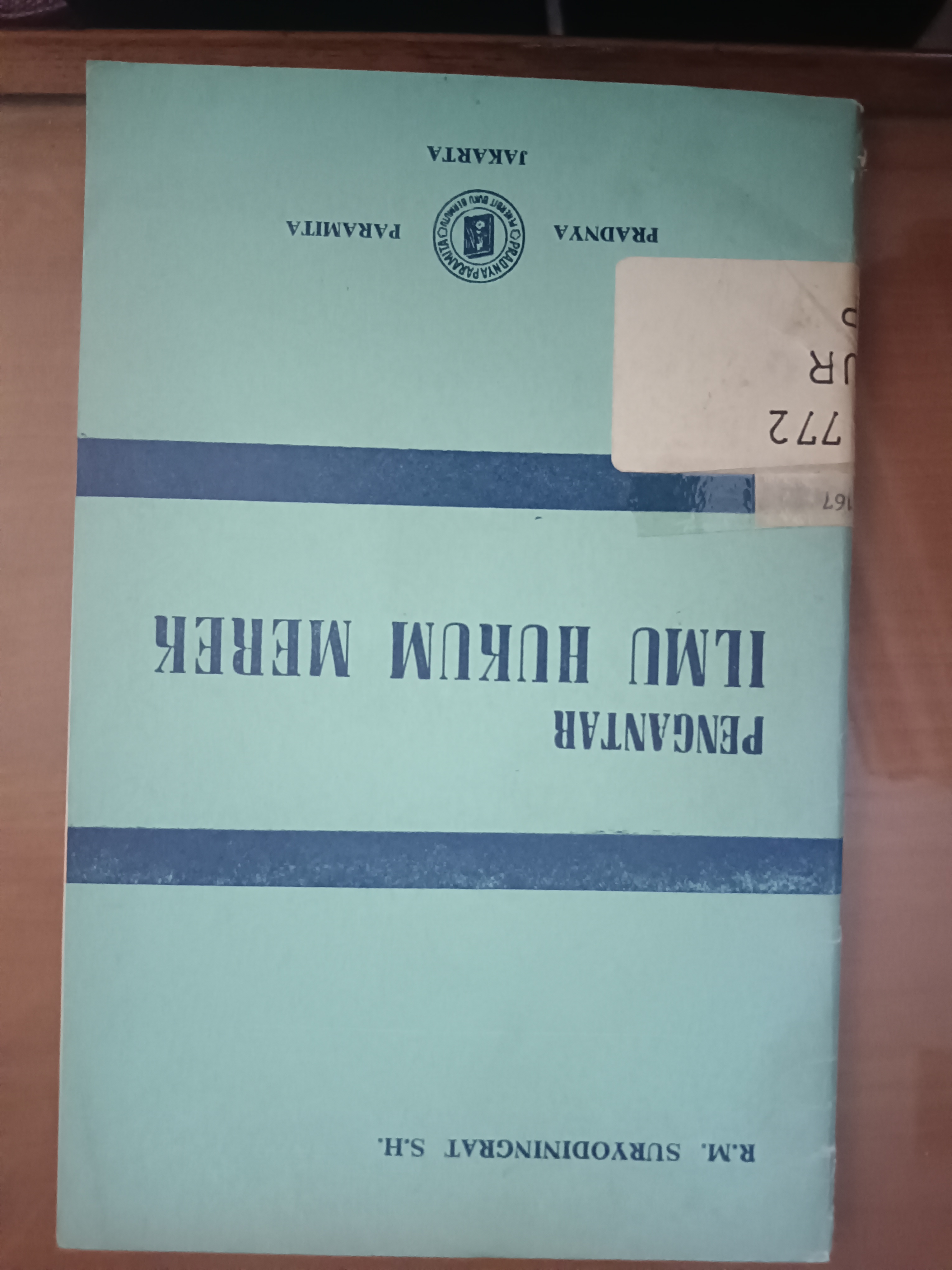 Cover Pengantar Ilmu Hukum Merek