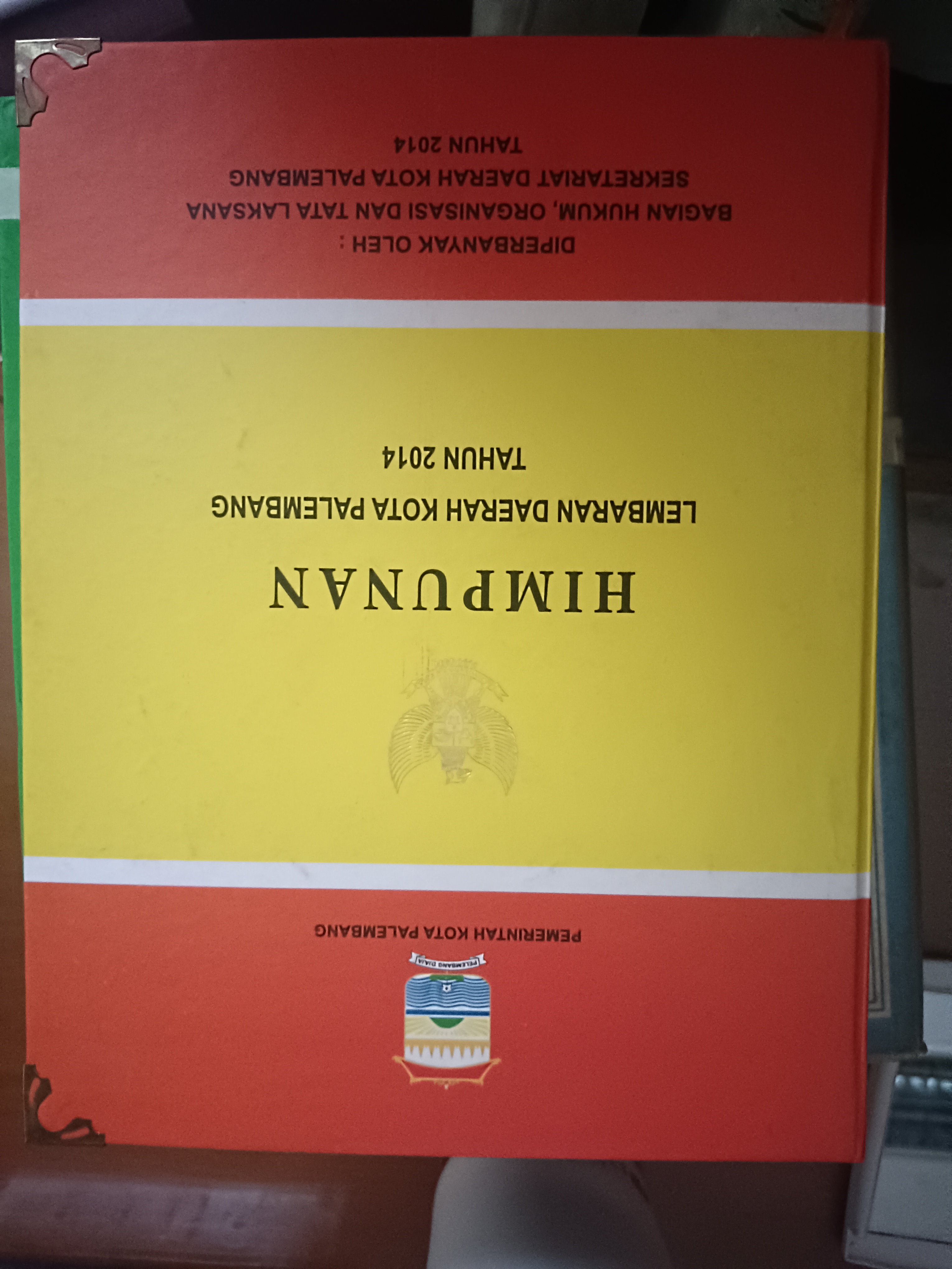 Cover Himpunan Lembaran Daerah Kota Paalembang Tahun 2014