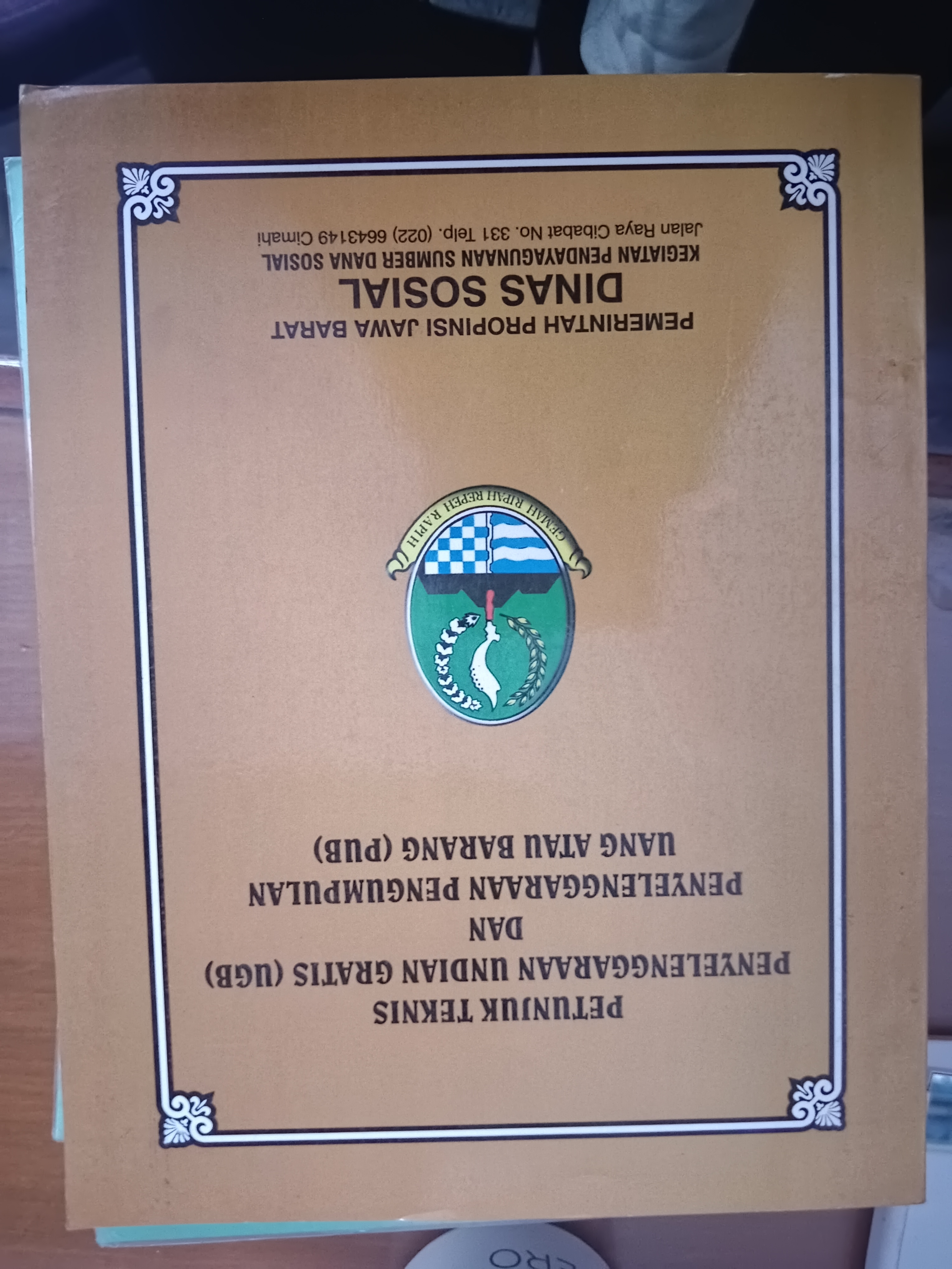 Cover Petunjuk Teknis Penyelenggaraan Undian Gratis (UGB) Dan Penyelenggaraan Pengumpulan Uang Atau Barang (PUB)