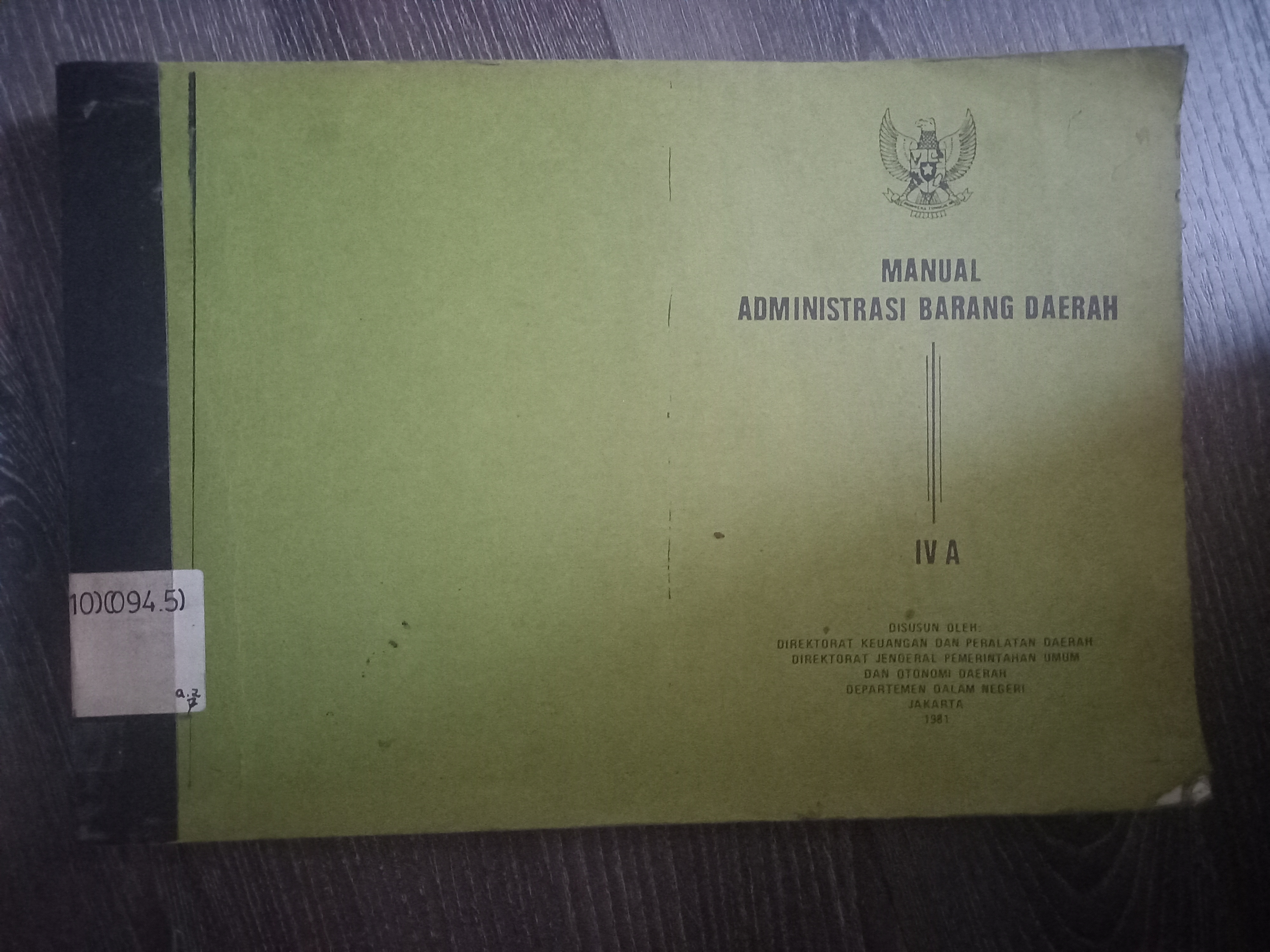 Cover Manual Administrasi Barang Daerah IV A