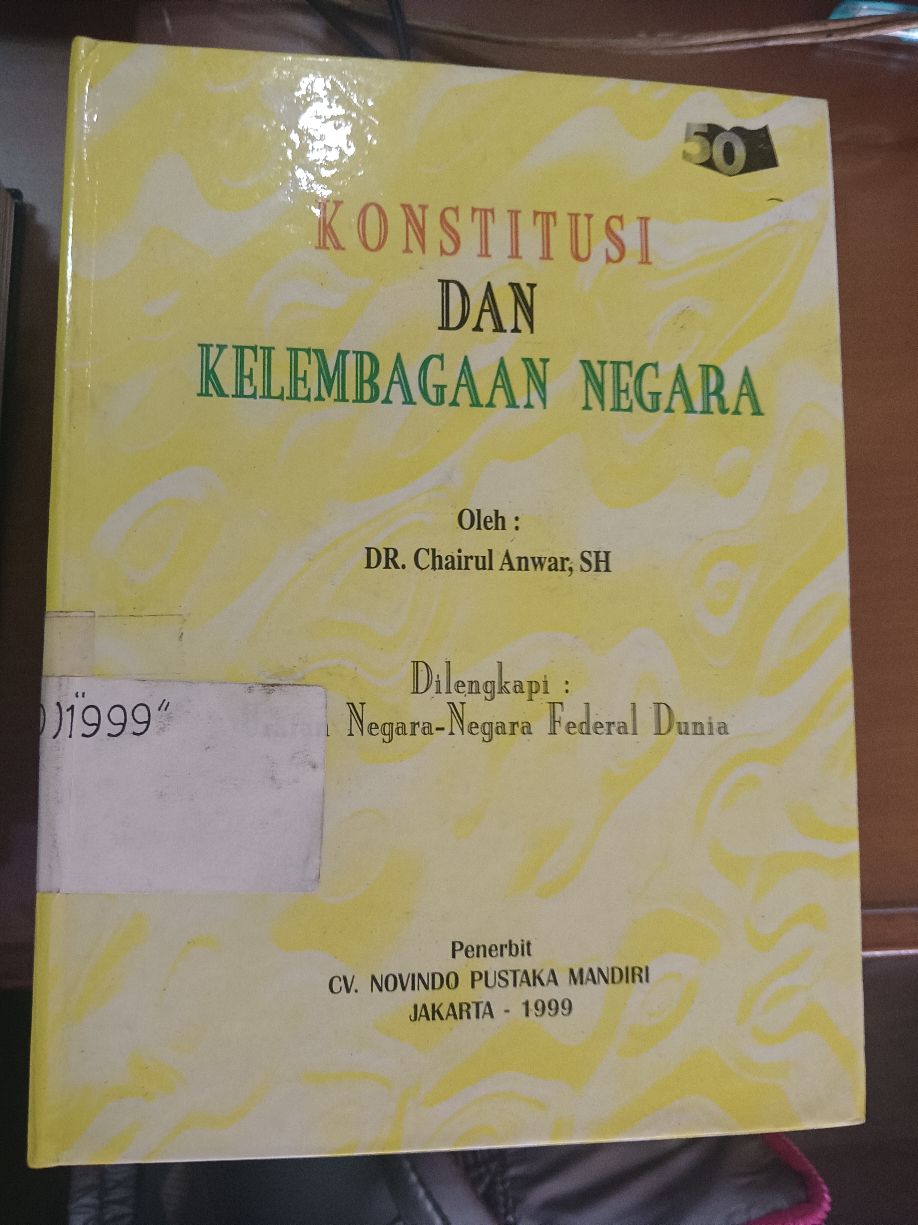 Cover Konsitusi Dan Kelembagaan Negara