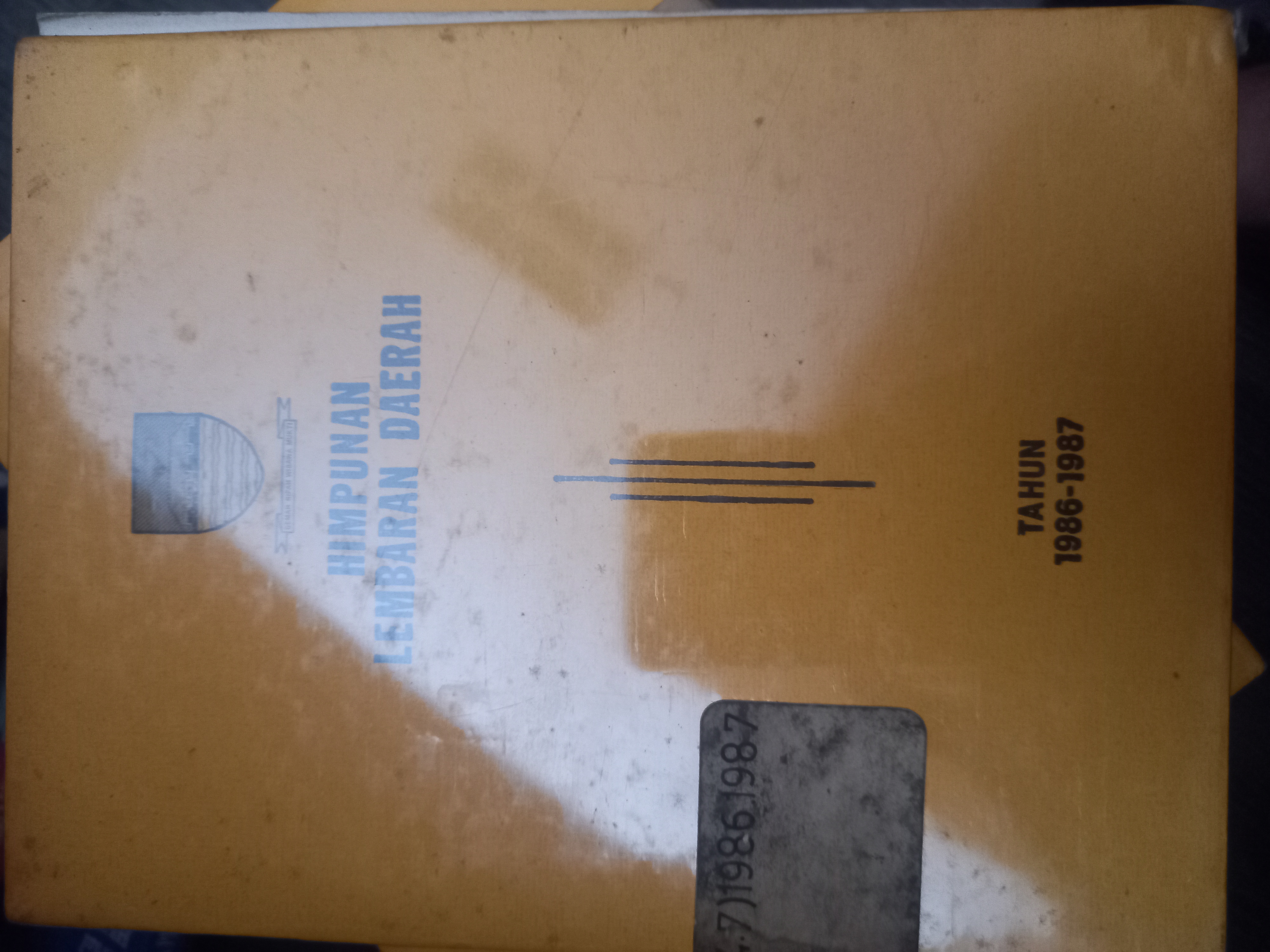 Cover Himpunan Lembaran Daerah Tahun 1986 – 1987
