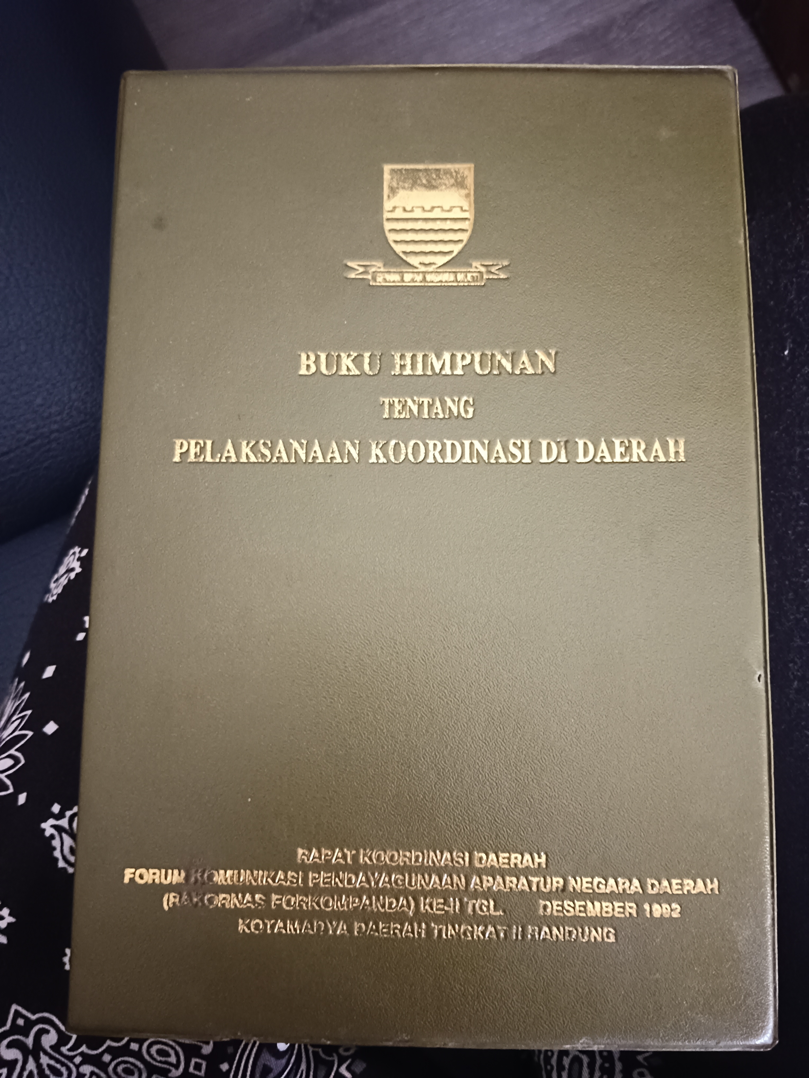 Cover Buku Himpunan Tentang Pelaksanaan Koordinasi Di Daerah