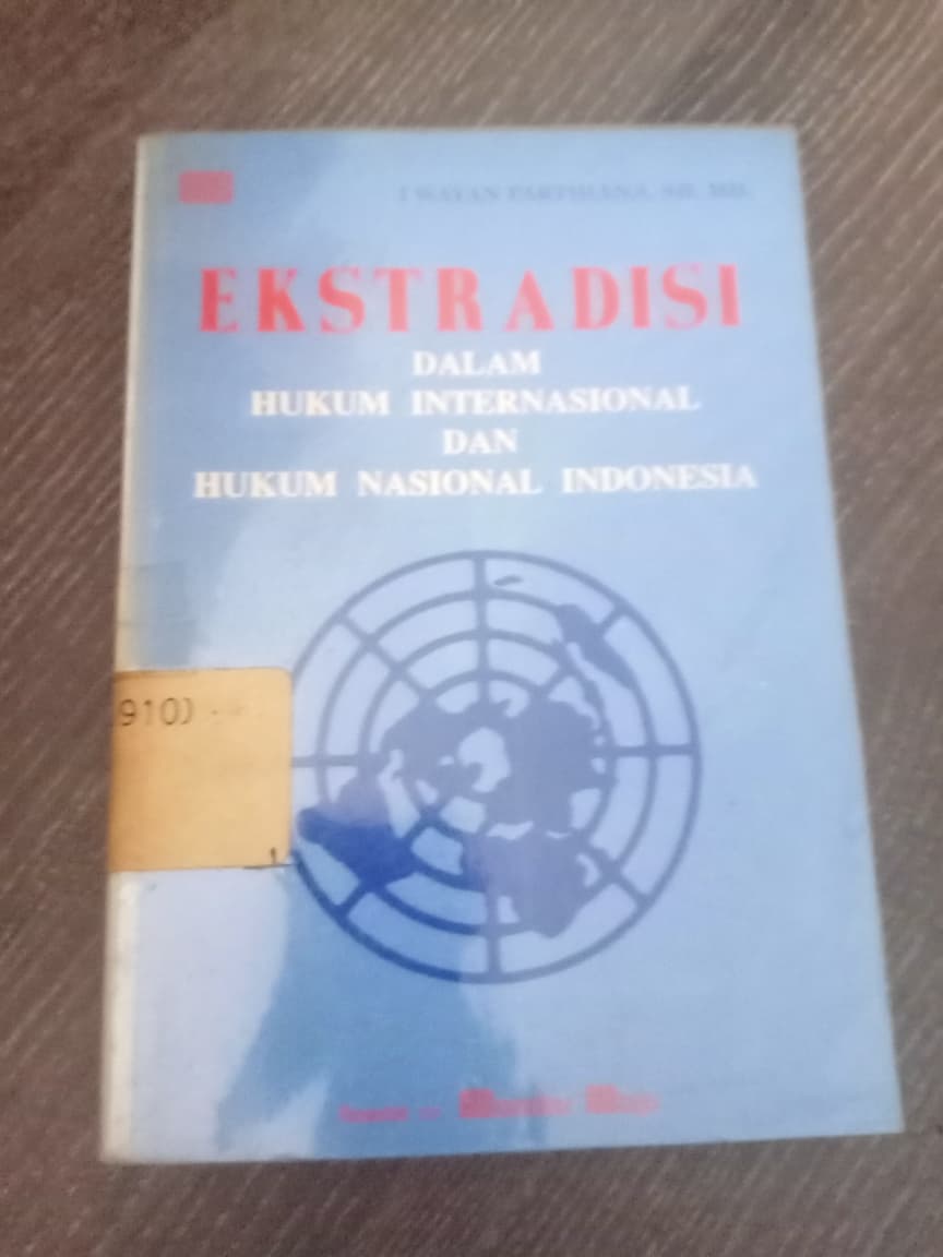 Cover Ektradisi Dalam Hukum Internasional Dan Hukum Nasional Indonesia