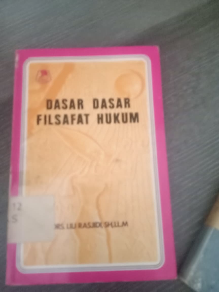 Cover Dasar Dasar Filsafat Hukum