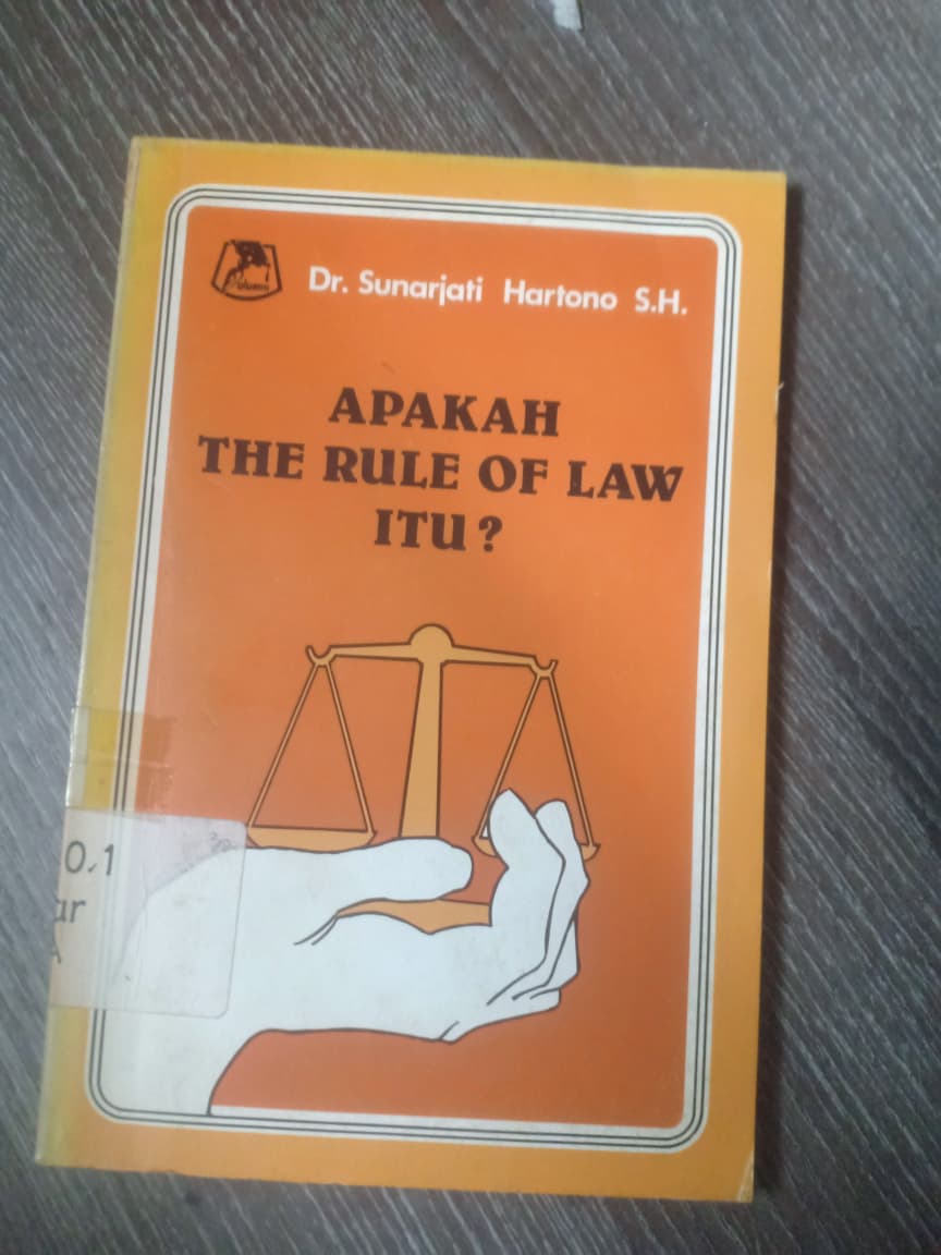 Cover Apakah The Rule Of Law Itu?