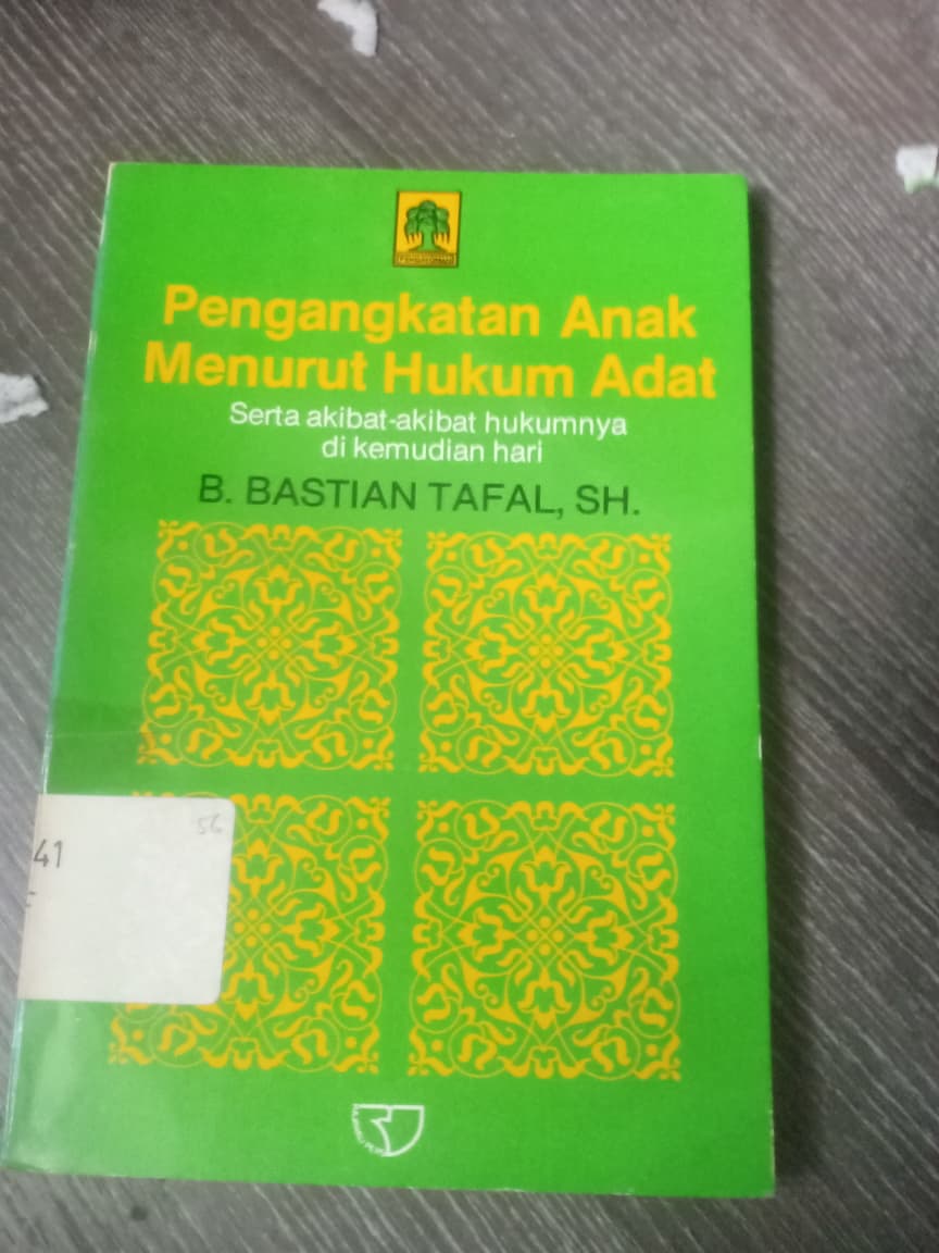 Cover Pengangkatan Anak Menurut Hukum Adat