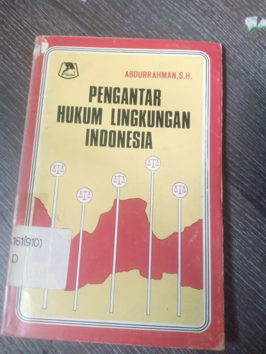 Cover Pengantar Hukum Lingkungan Indonesia