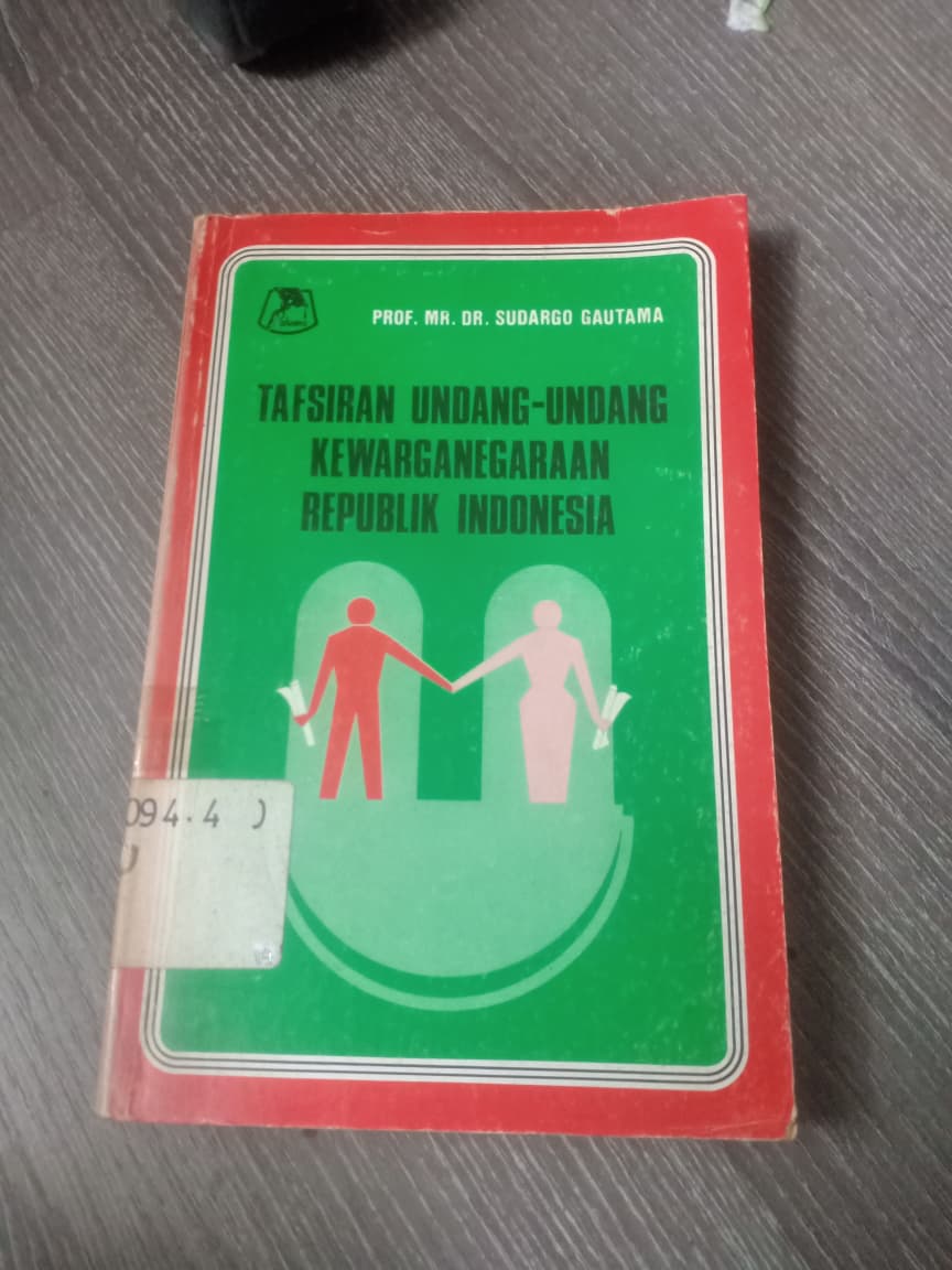 Cover Tafsiran Undang-undang Kewarganegaraan Republik Indonesia