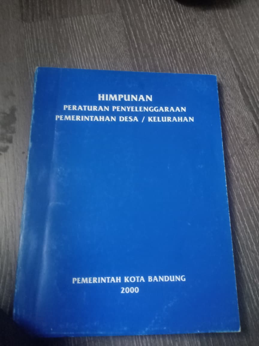 Cover Himpunan Peraturan Penyelenggaraan Pemerintah Desa / Kelurahan