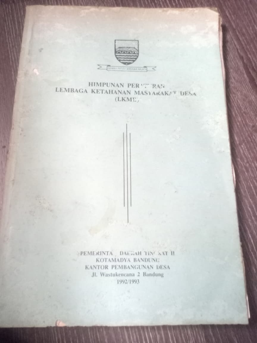 Cover Himpunan Lembaga Ketahanan Masyarakat Desa (LKMD)