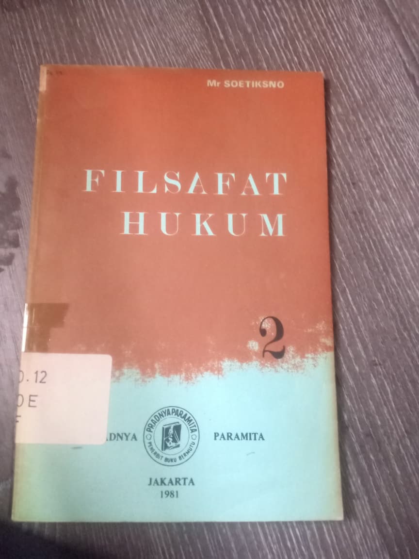 Cover Filsafat Hukum 2