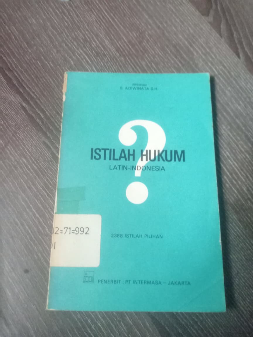 Cover Istilah Hukum