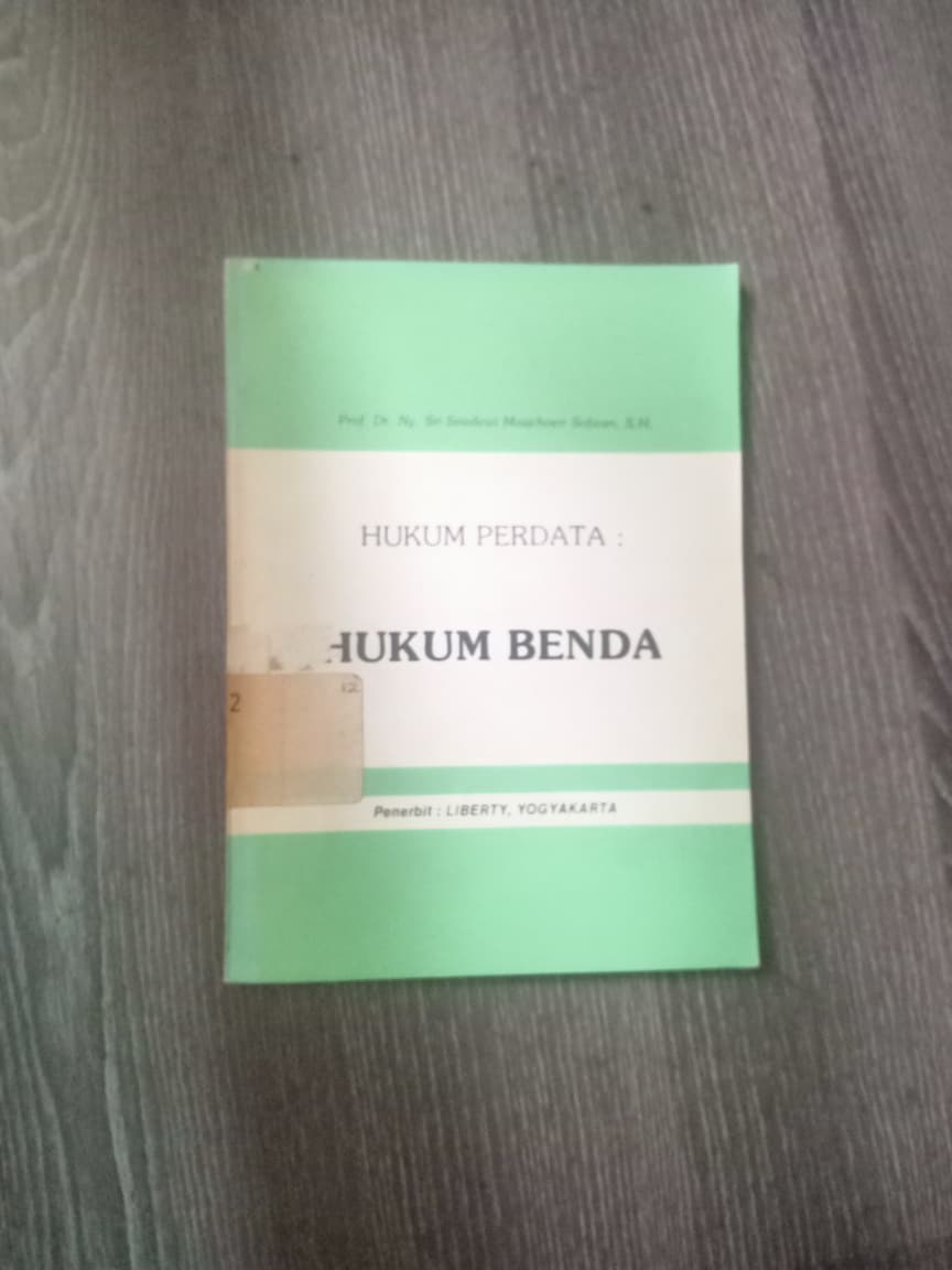 Cover Hukum Perdata: Hukum Benda