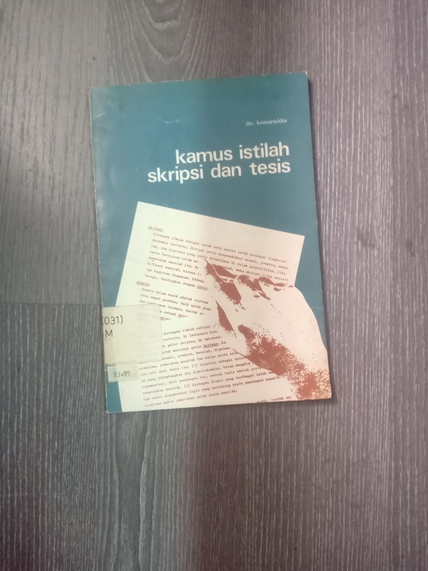Cover Kamus Istilah Skripsi Dan Tesis