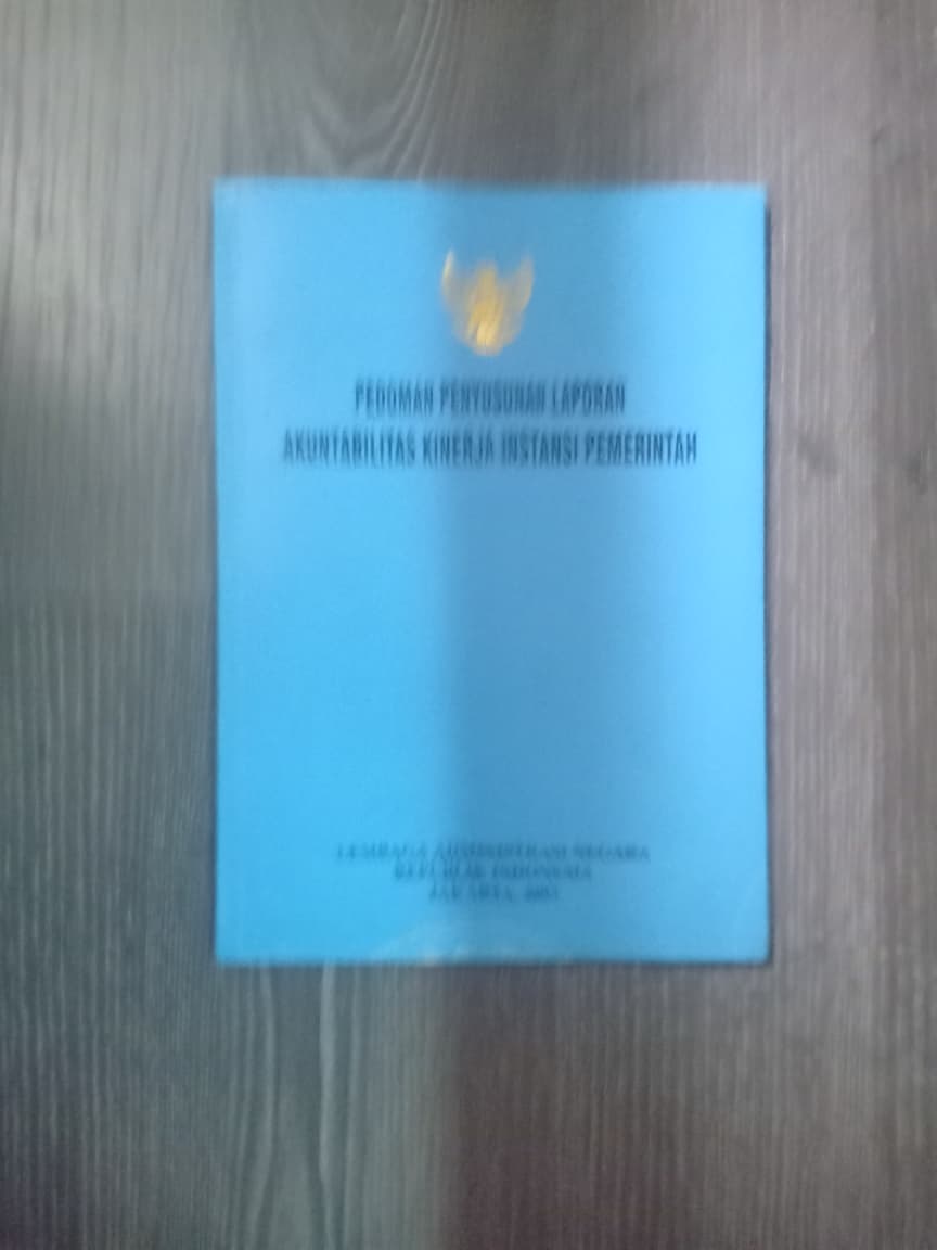 Cover Pedoman Penyususnan Laporan Akuntabilitas Kinerja Instansi Pemerintahan