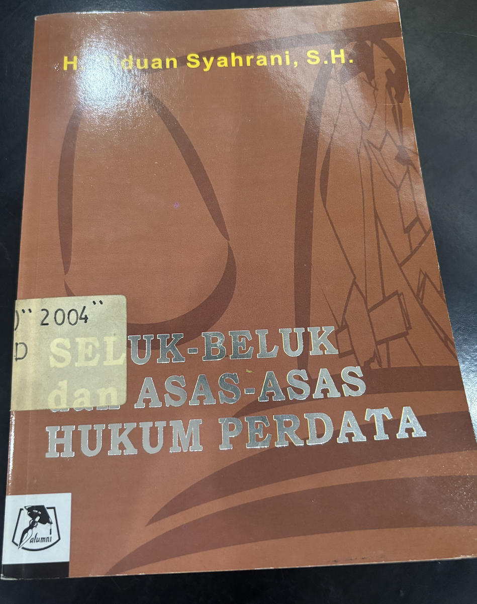 Cover Seluk-Beluk dan Asas-Asas Hukum Perdata