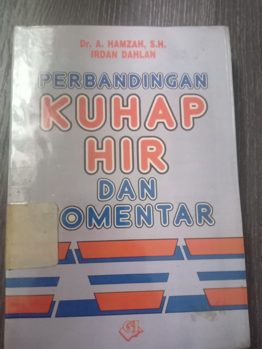 Cover Perbandingan KUHAP HIR Dan Komentar