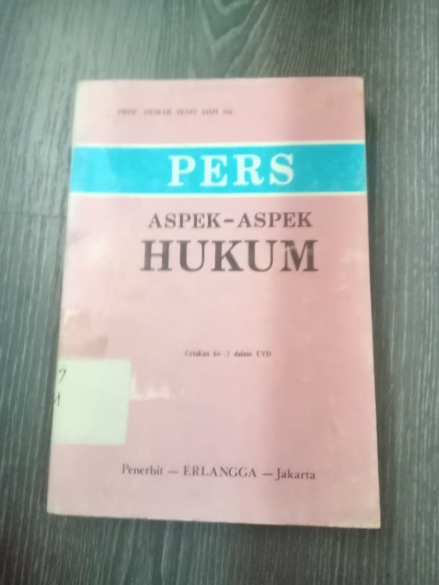 Cover Pers Aspek-aspek Hukum