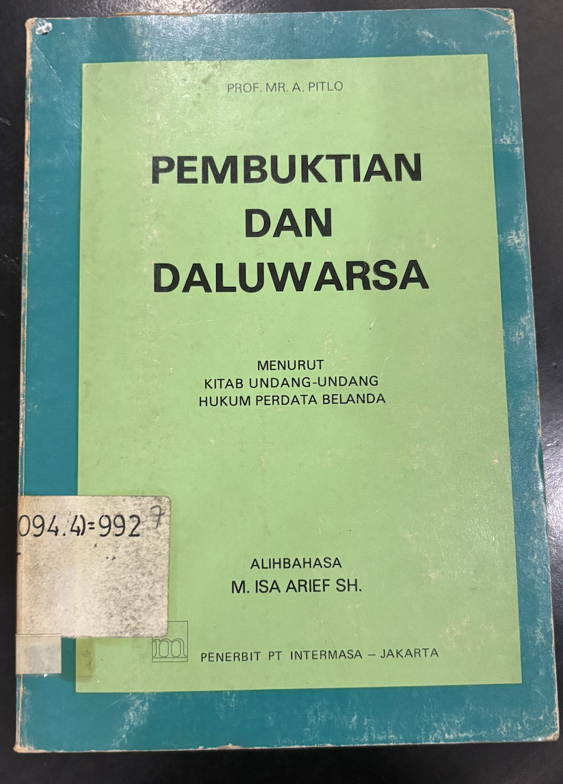 Cover Pembuktian dan Daluwarsa