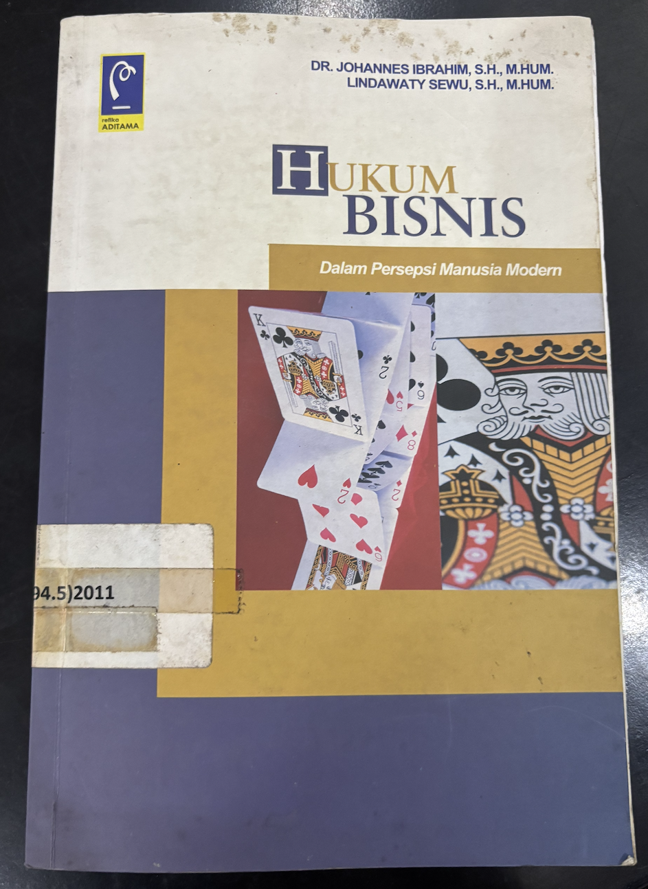 Cover Hukum Bisnis Dalam Persepsi Manusia Modern