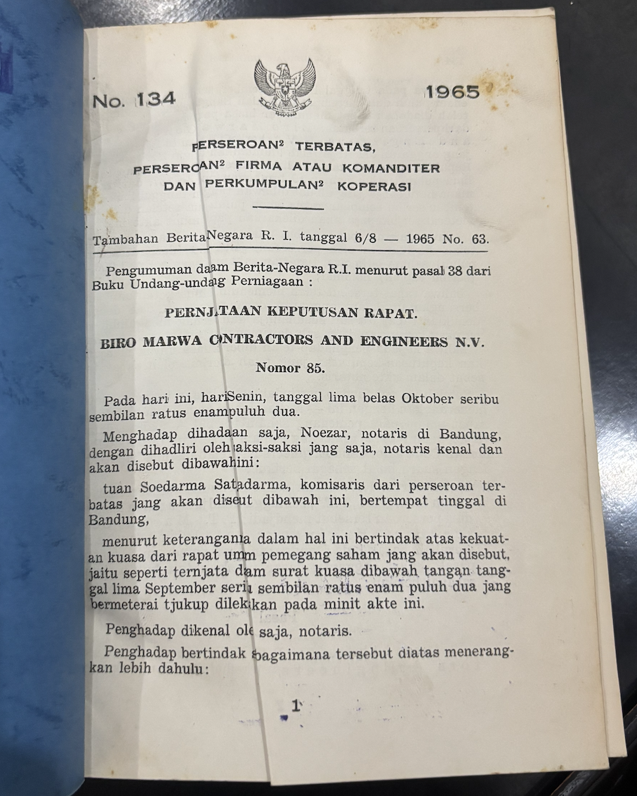 Cover Perseroan Terbatas, Perseroan Firma atau Komanditer dan Perkumpulan Koperasi No 134