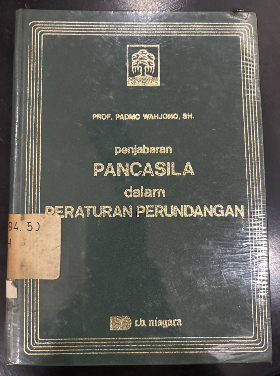 Cover Penjabaran Pancasila Dalam Peraturan Perundangan