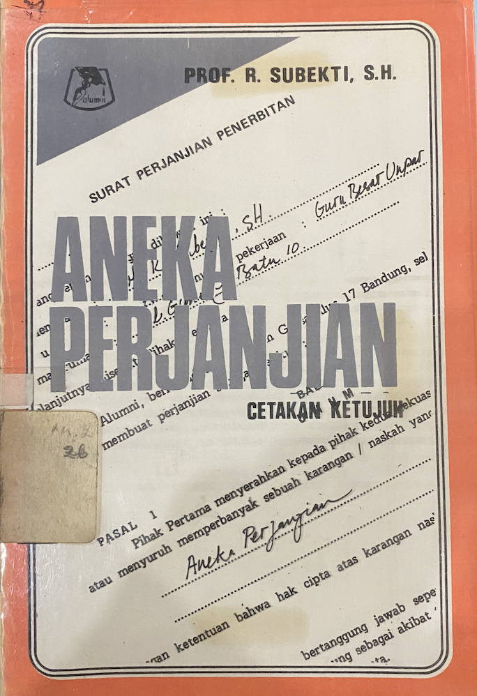 Cover Aneka Perjanjian