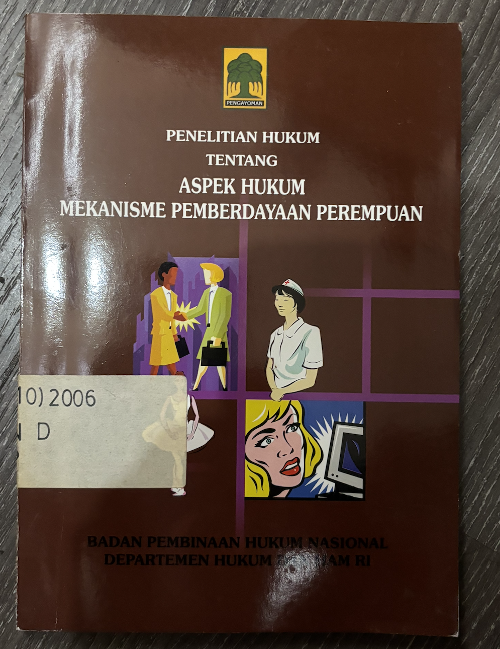Cover Penelitian Hukum tentang Aspek Hukum Mekanisme Pemberdayaan Perempuan