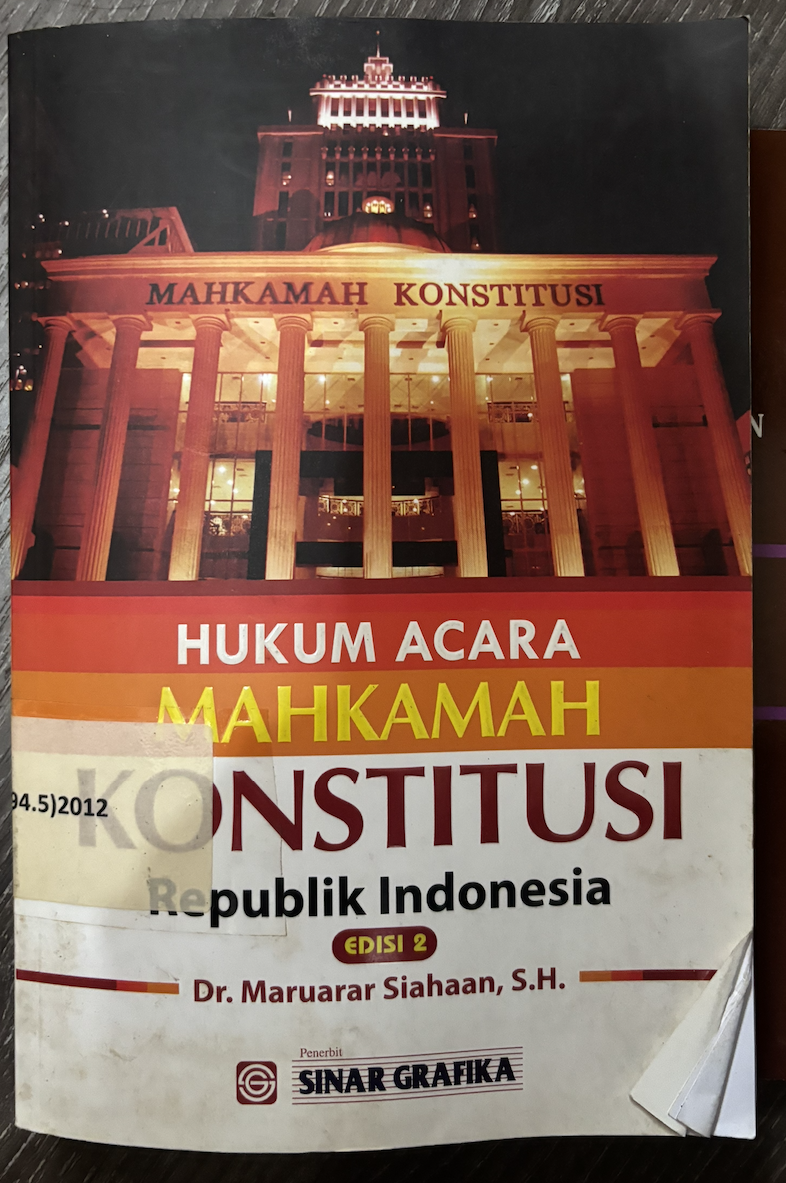 Cover Hukum Acara Mahkamah Konstitusi Republik Indonesia Edisi 2