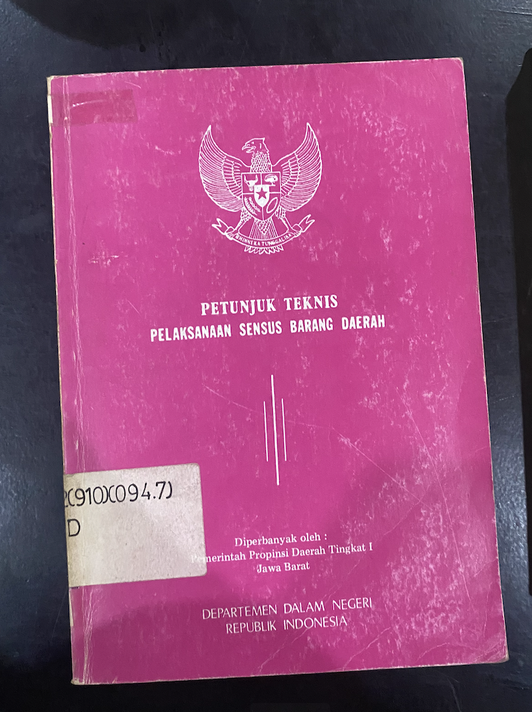 Cover Petunjuk Teknis Pelaksanaan Sensus Barang Daerah